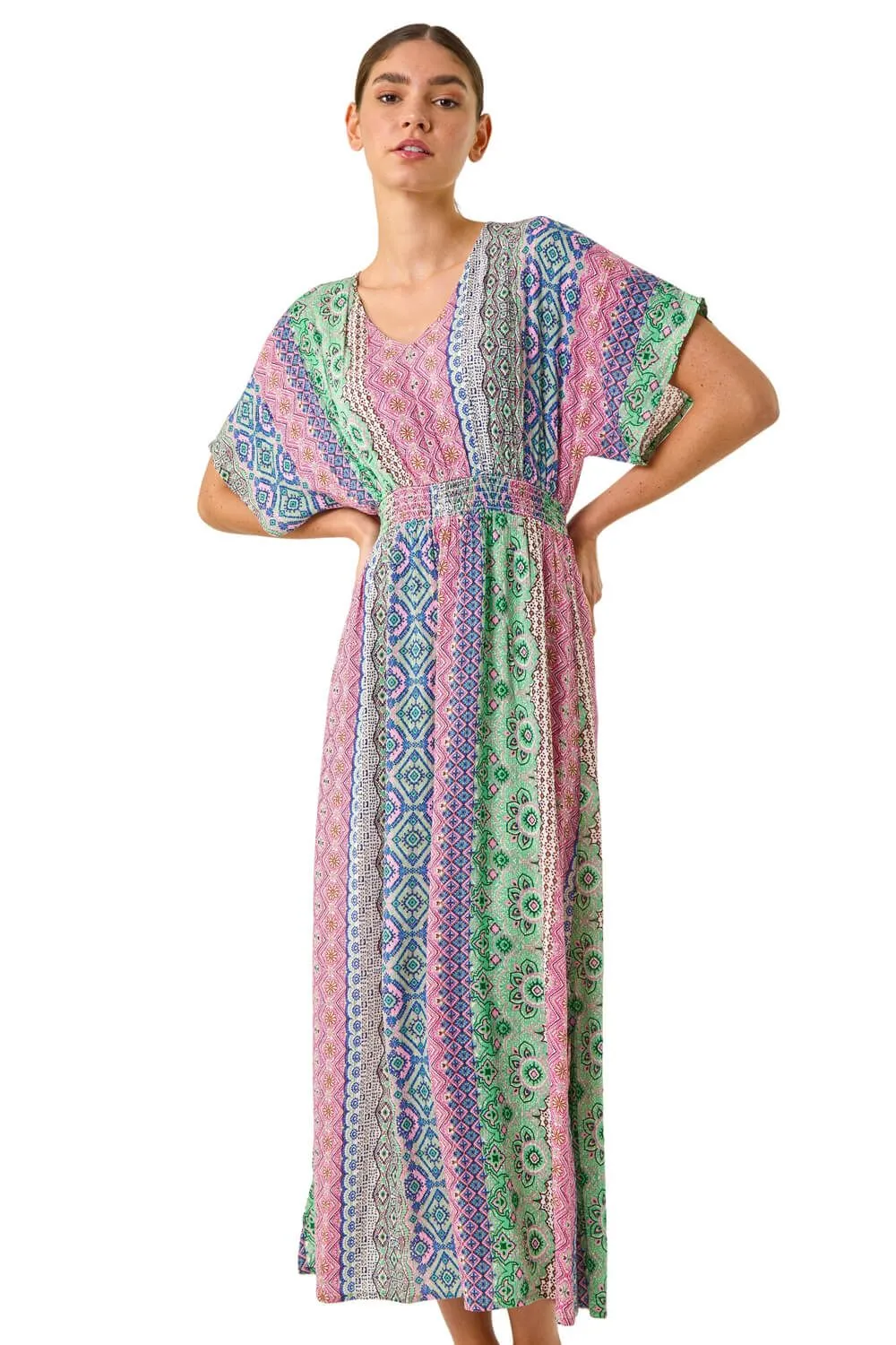 Boho Stripe Maxi Dress