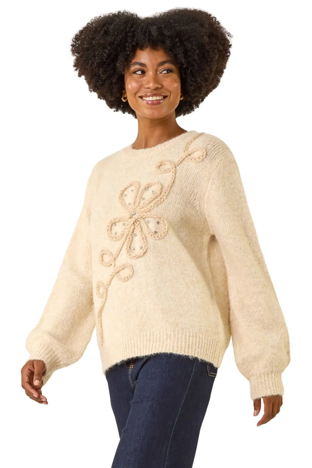 Cornelli Floral Knit Jumper