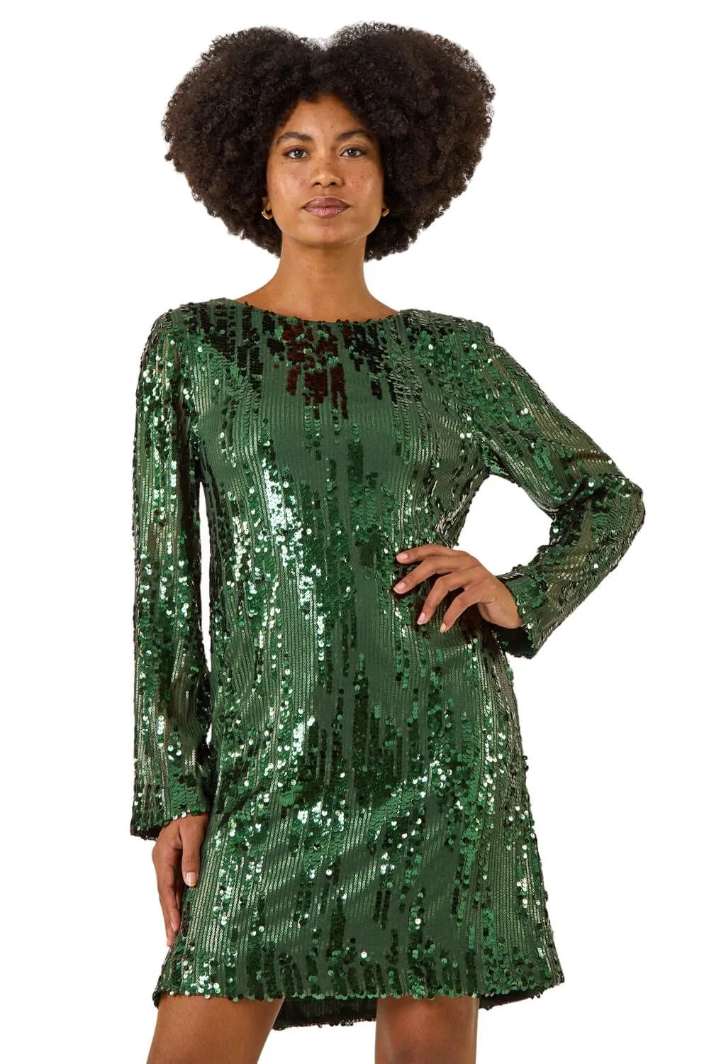 Sequin Shift Stretch Dress