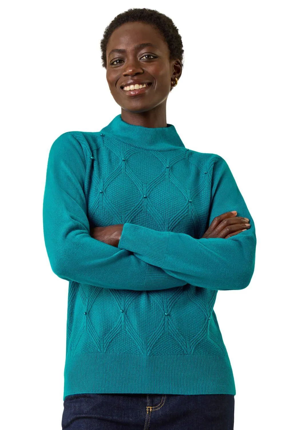 Cable Knit Pearl Jumper