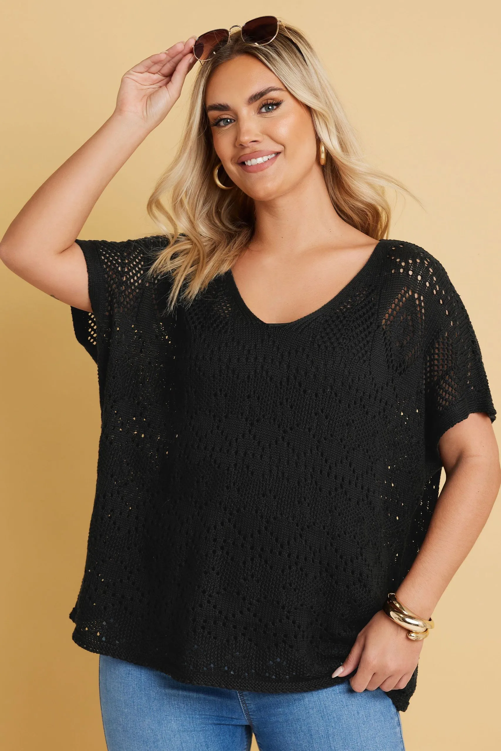 Pointelle Knitted Top