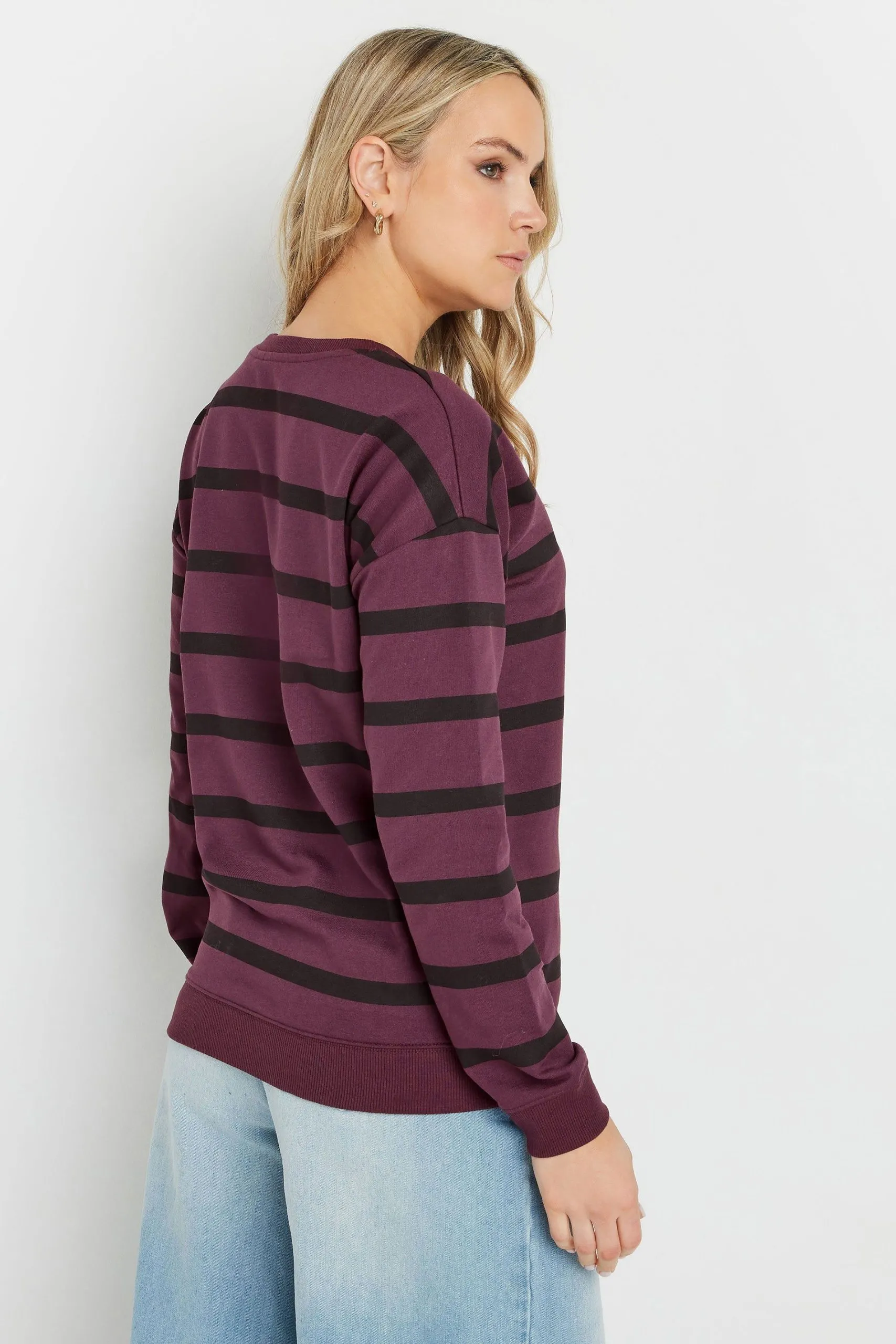 Tall Striped Crew Neck Sweatshirt