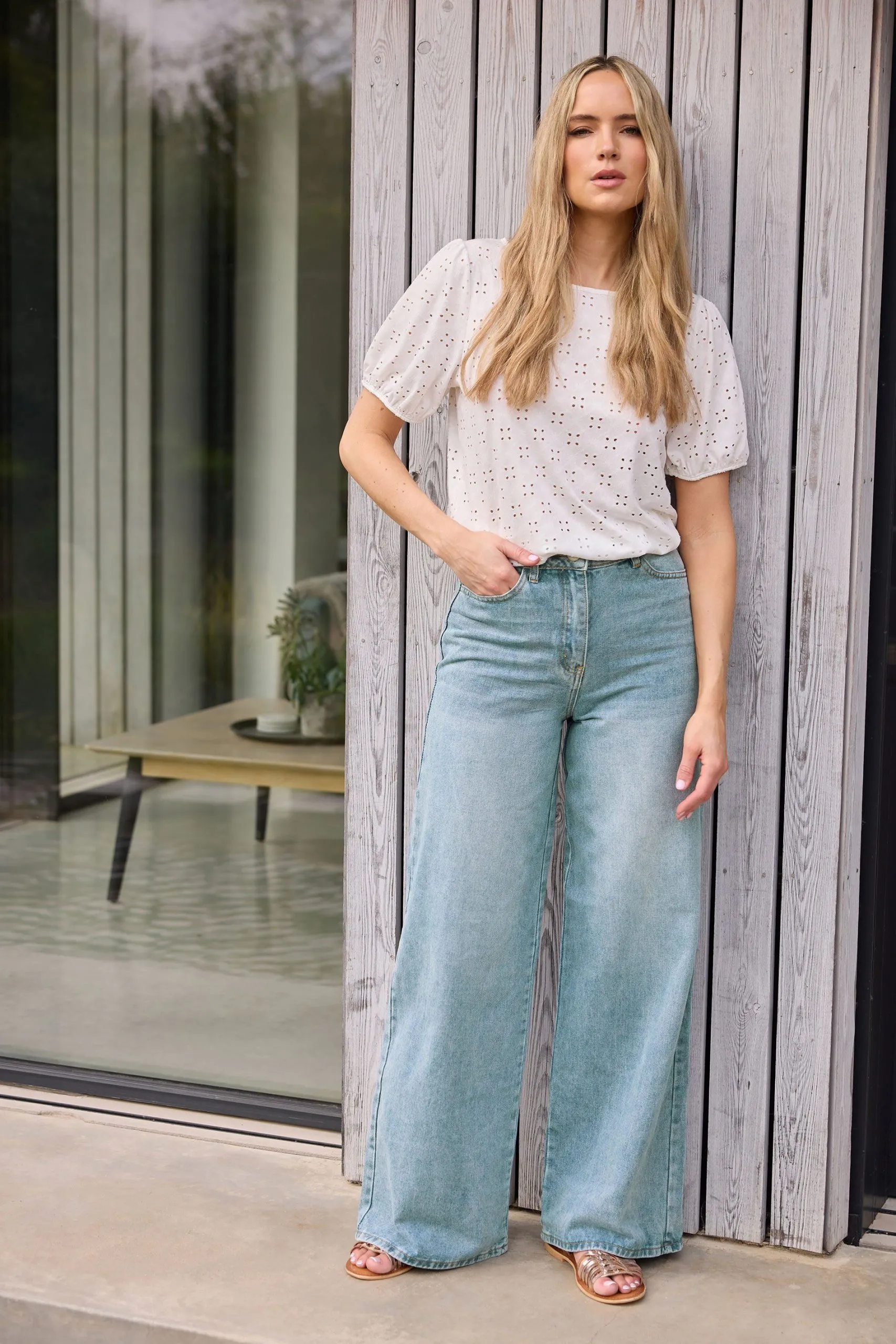Tall Wide Leg Palazzo Jeans