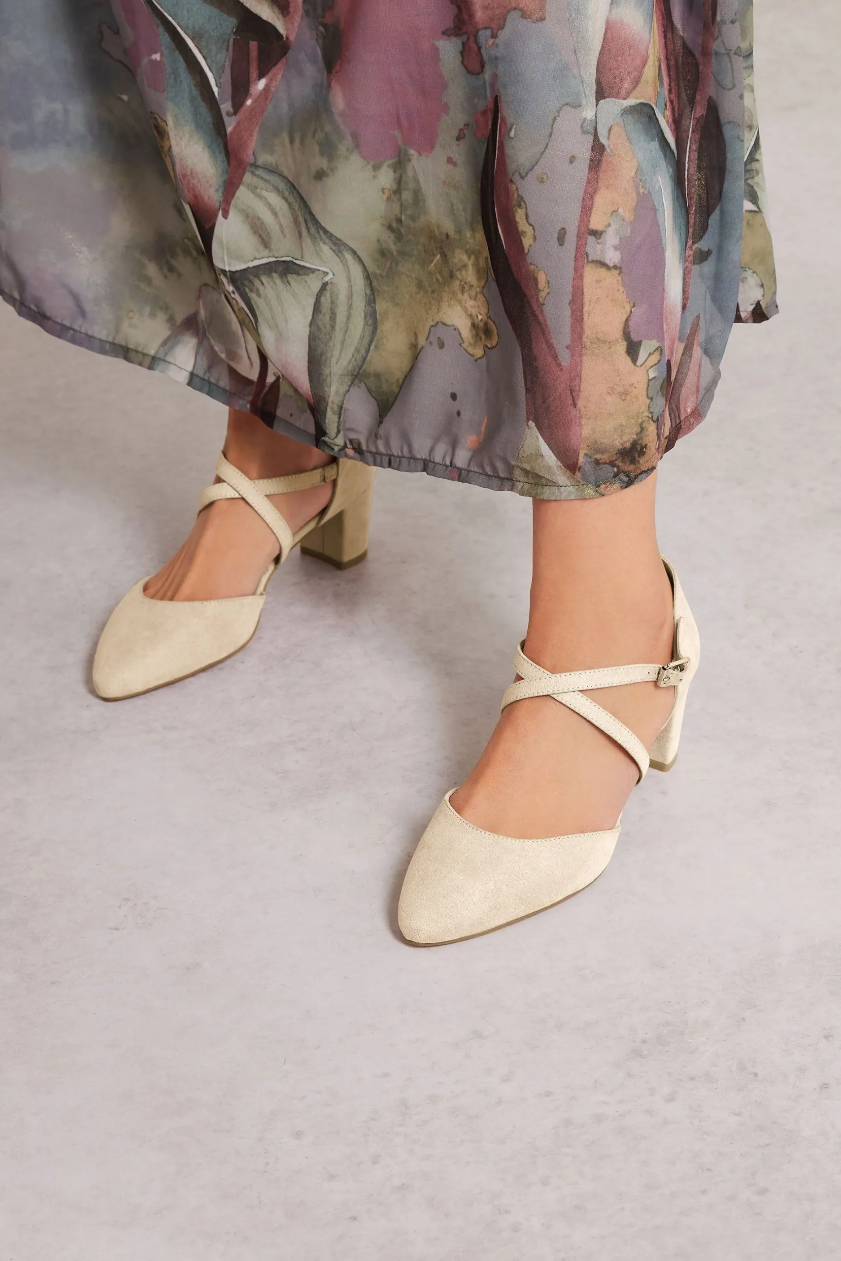 Cross Strap Mary Jane Heels