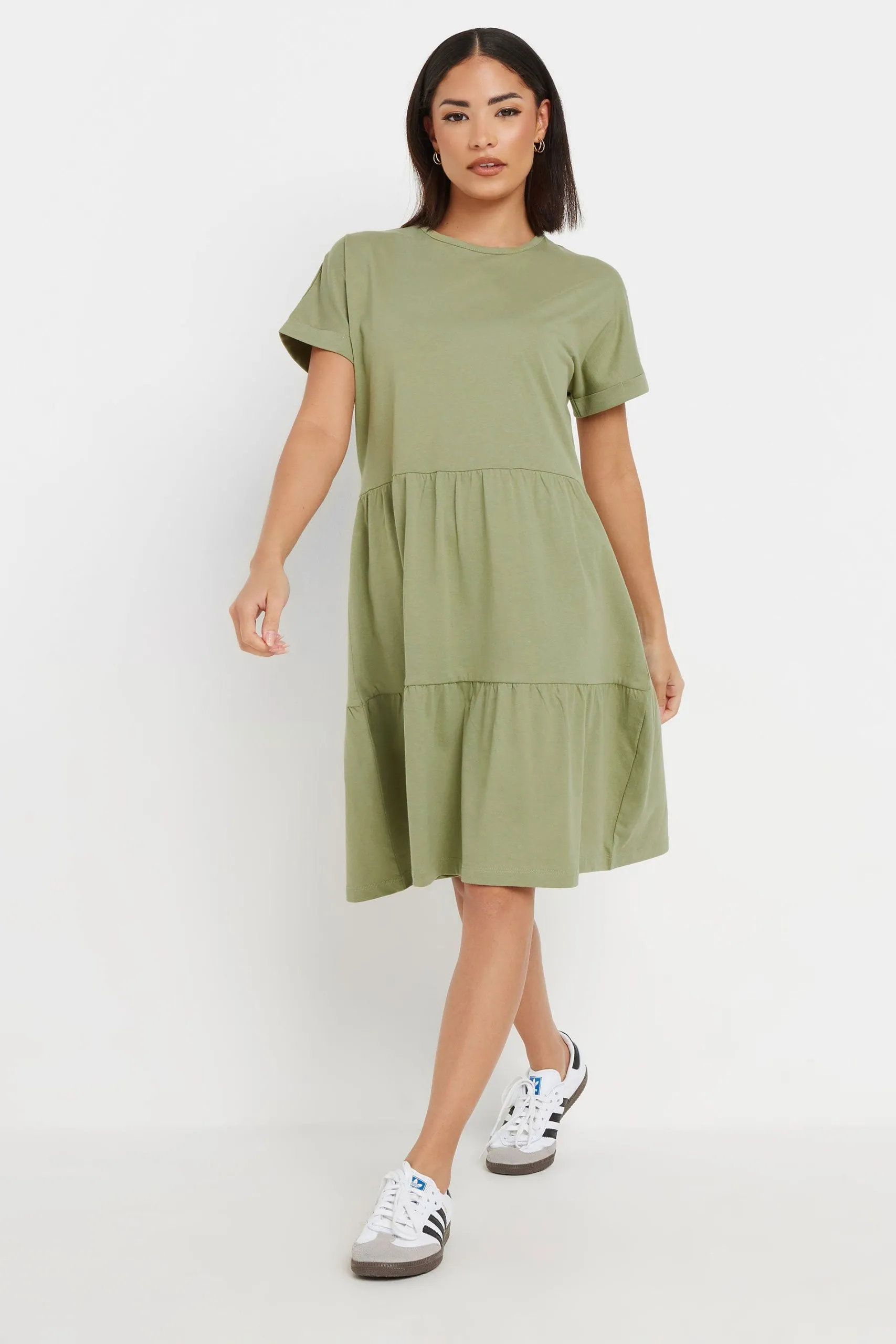 Petite Tiered Smock Dress