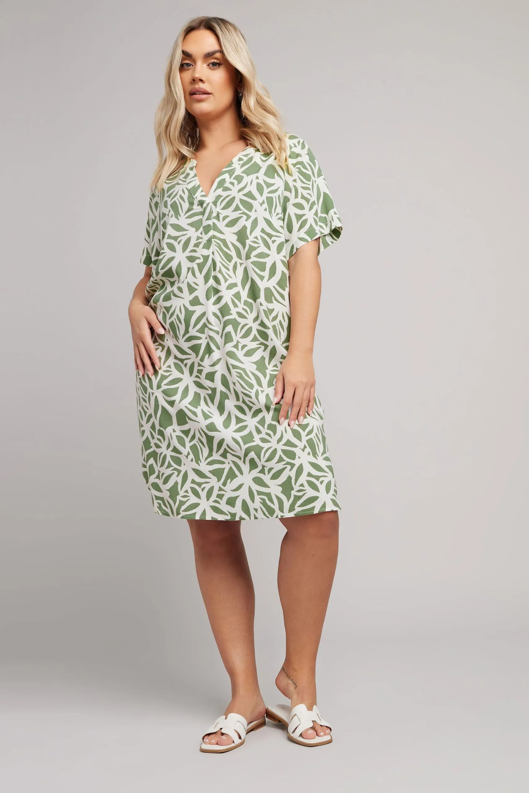 Abstract Tunic Mini Dress