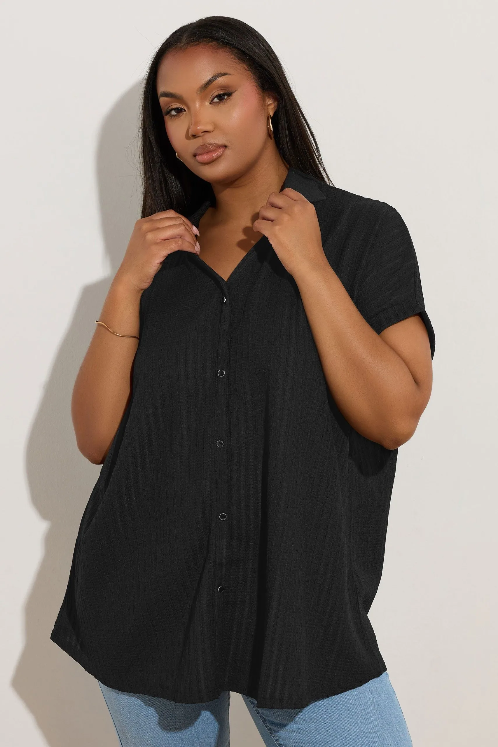 Textured Boxy Shirt