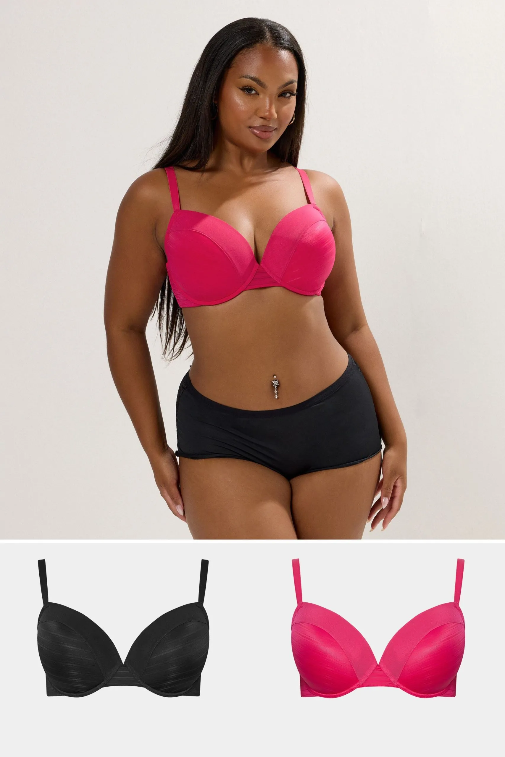 2 Pack Burnout T-Shirt Bras