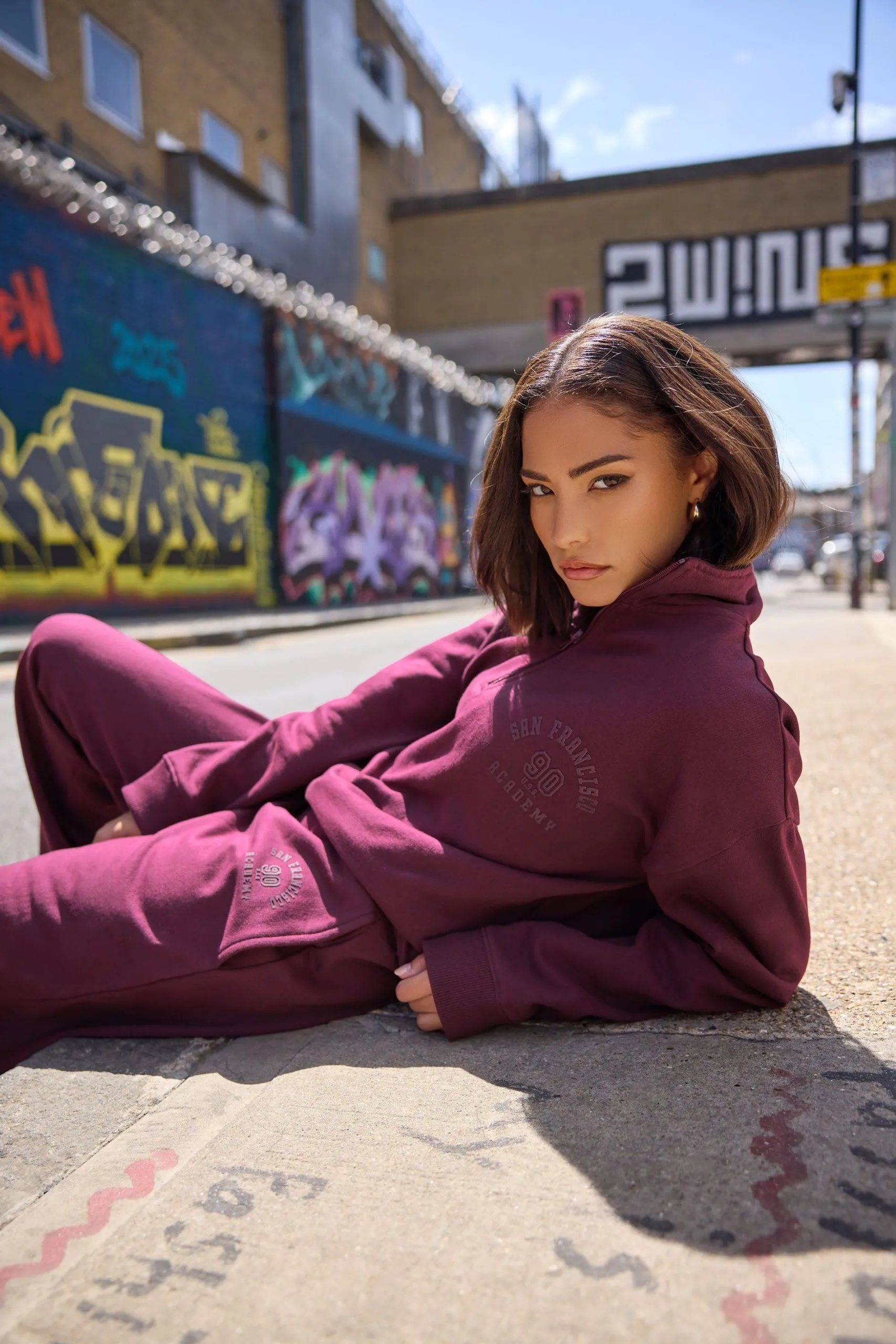 Petite 'San Francisco' Zip Sweatshirt