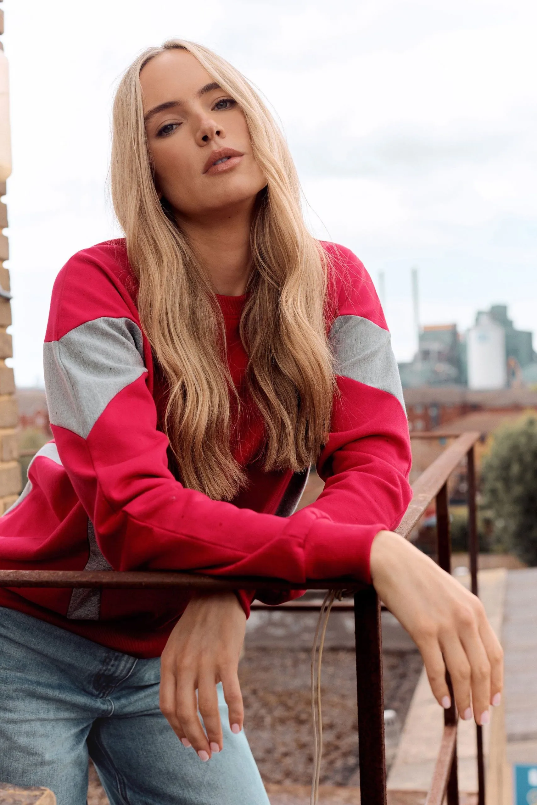 Tall Colour Block Sweatshirt