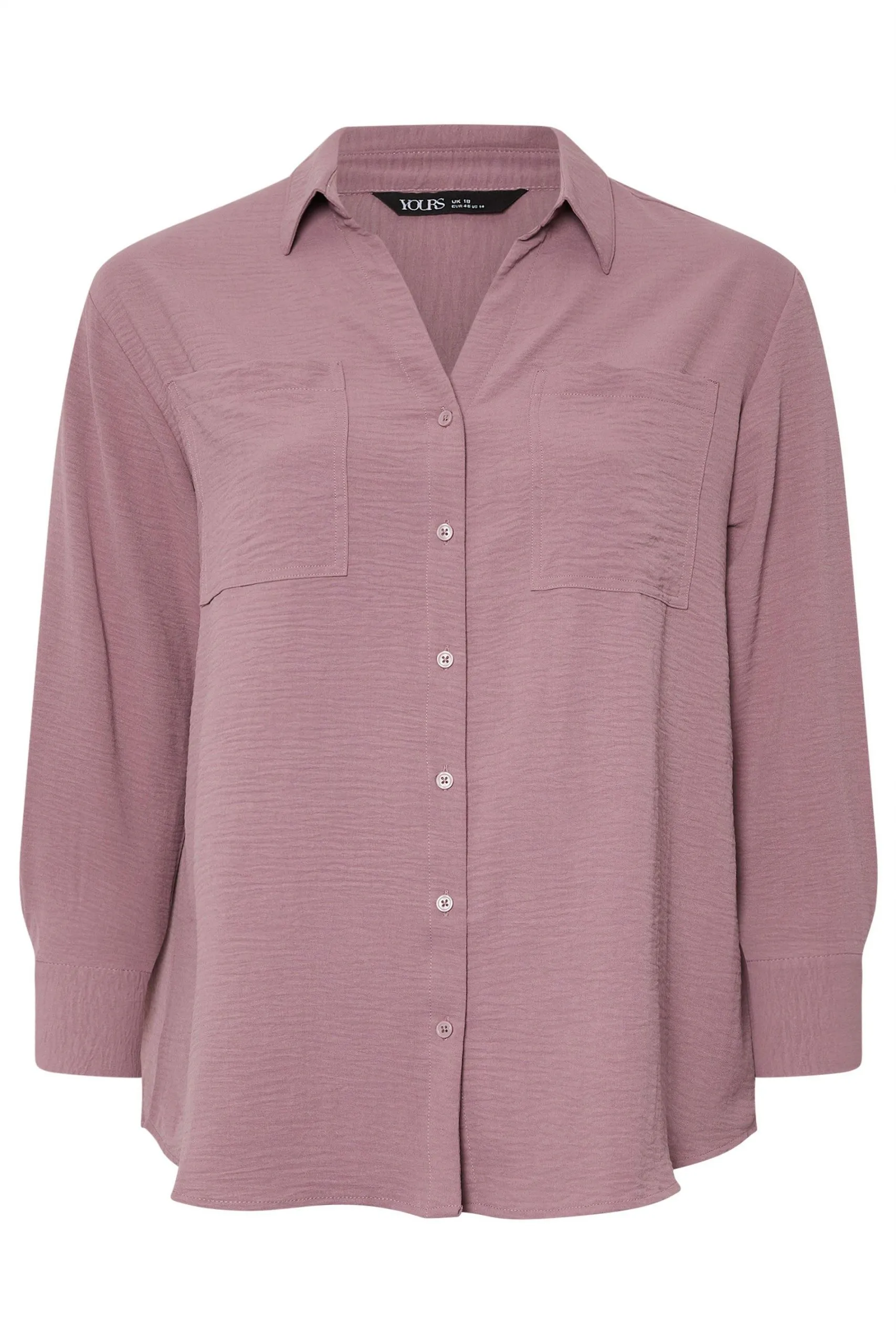 Crinkle Button Blouse