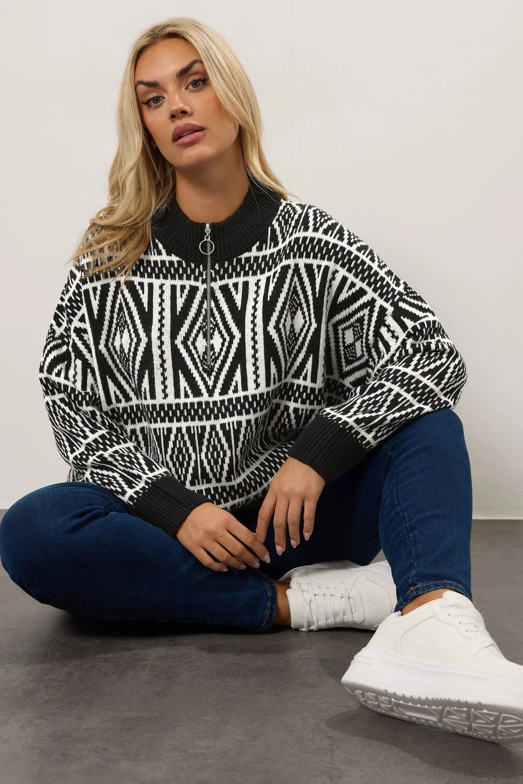 Fairisle Quarter Zip Jumper