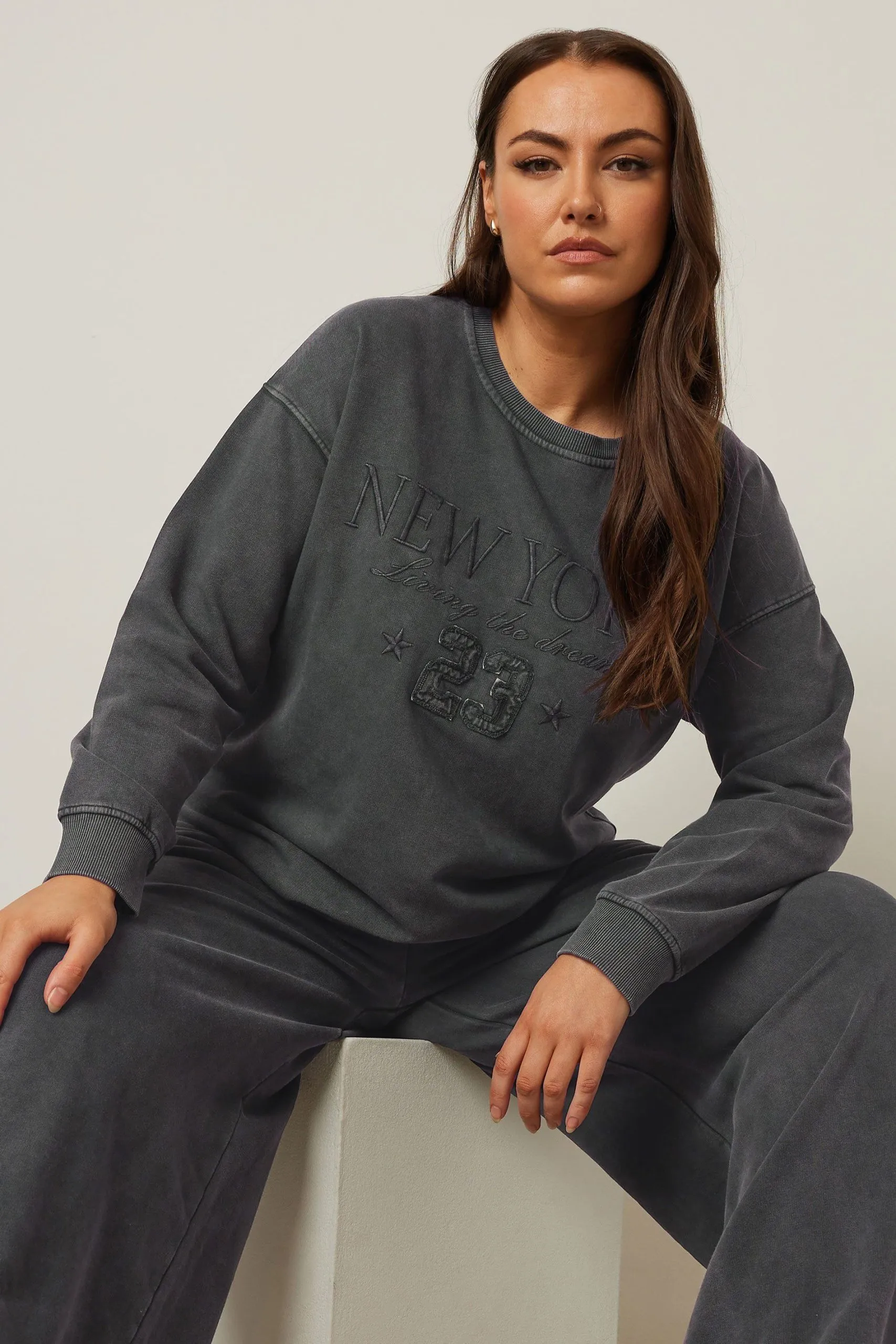 'New York' Slogan Sweatshirt