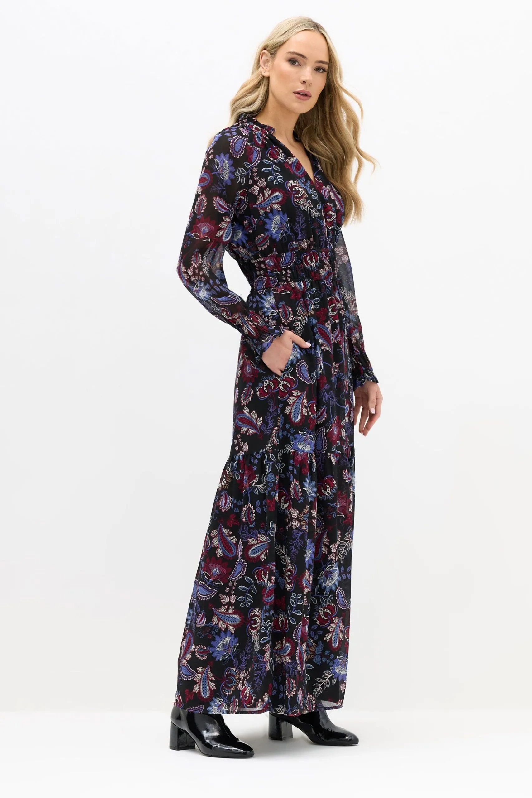 Tall Paisley Chiffon Maxi Dress