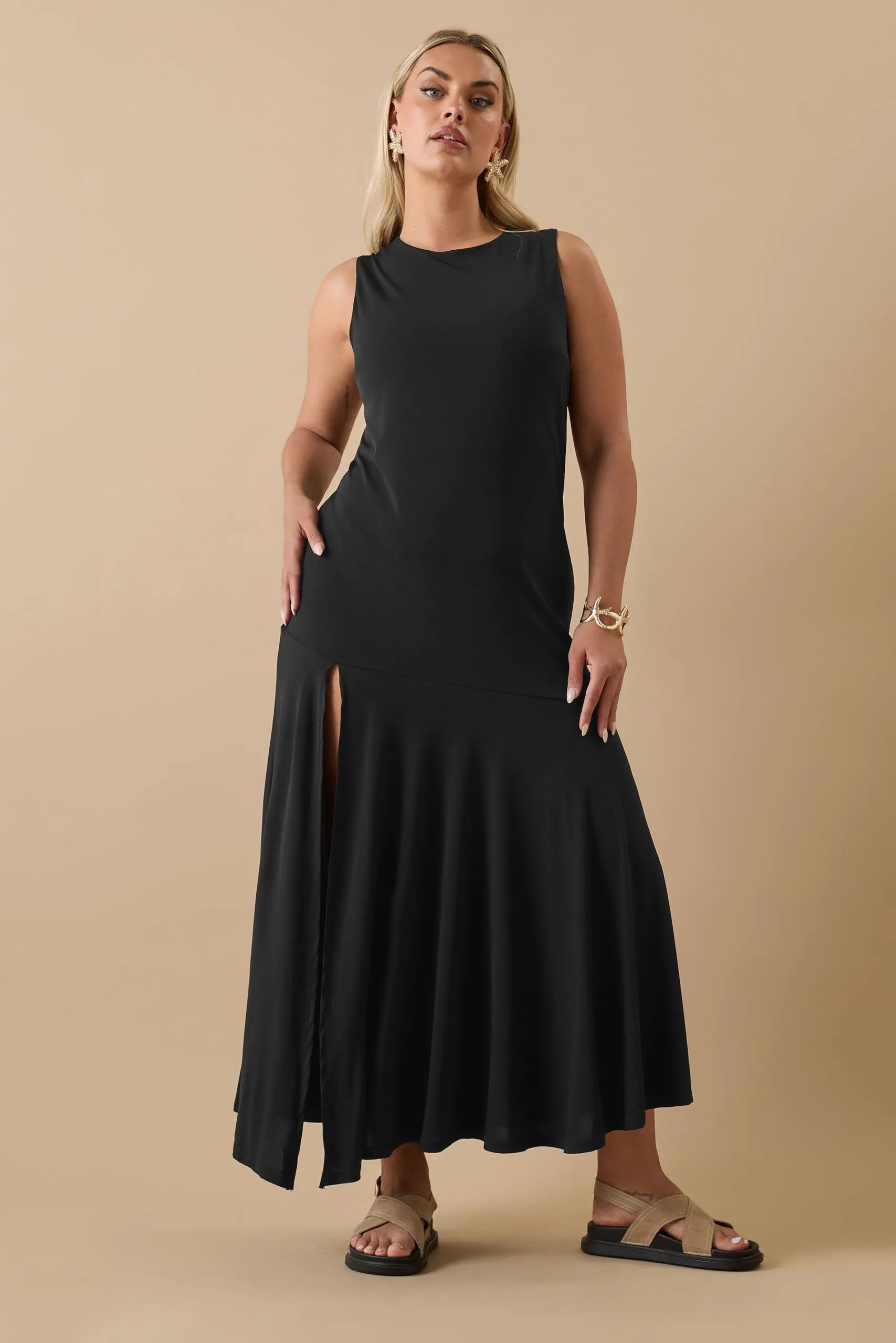 Asymmetric Maxi Dress