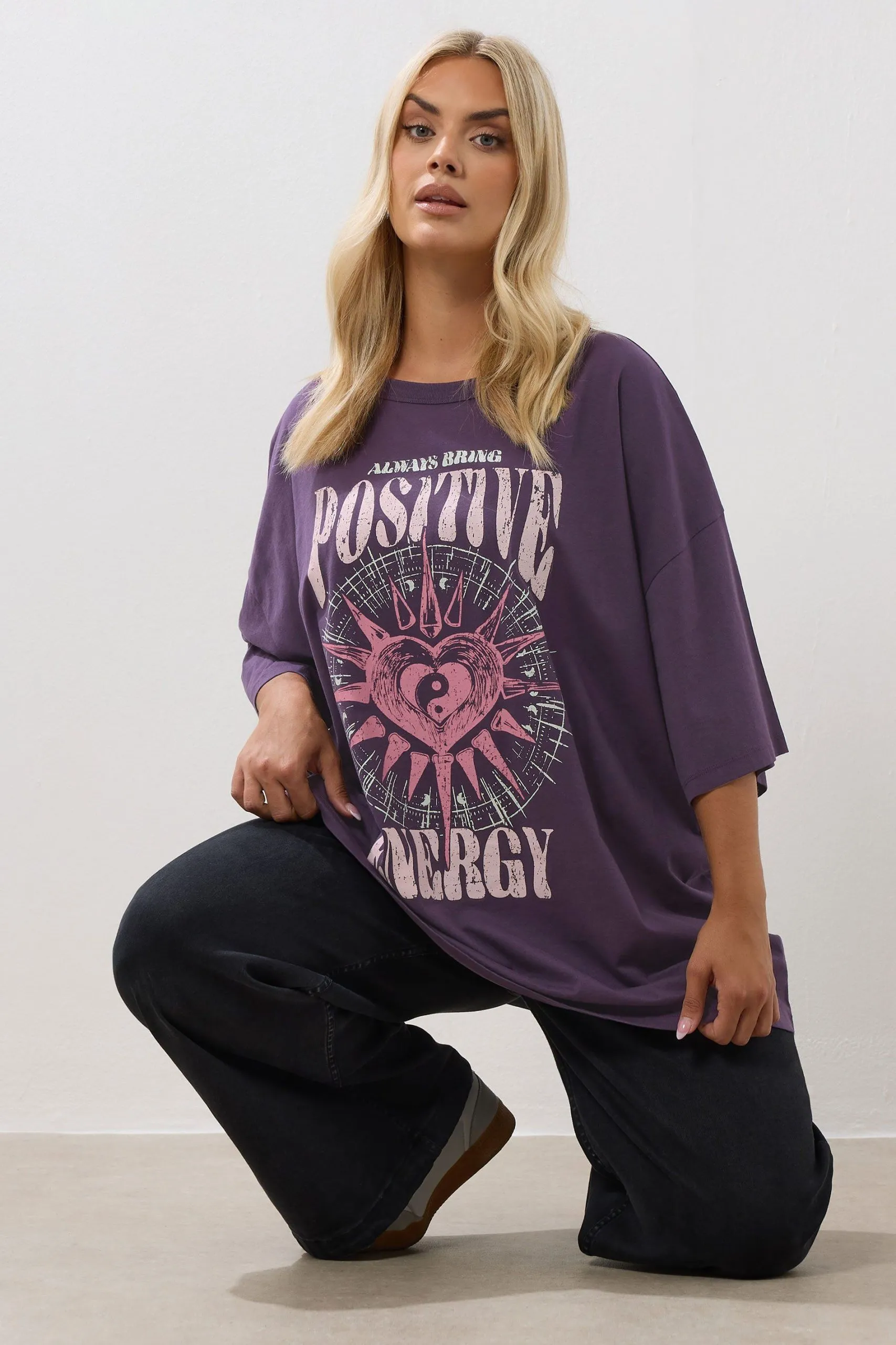 'Positive Energy' Oversized T-Shirt