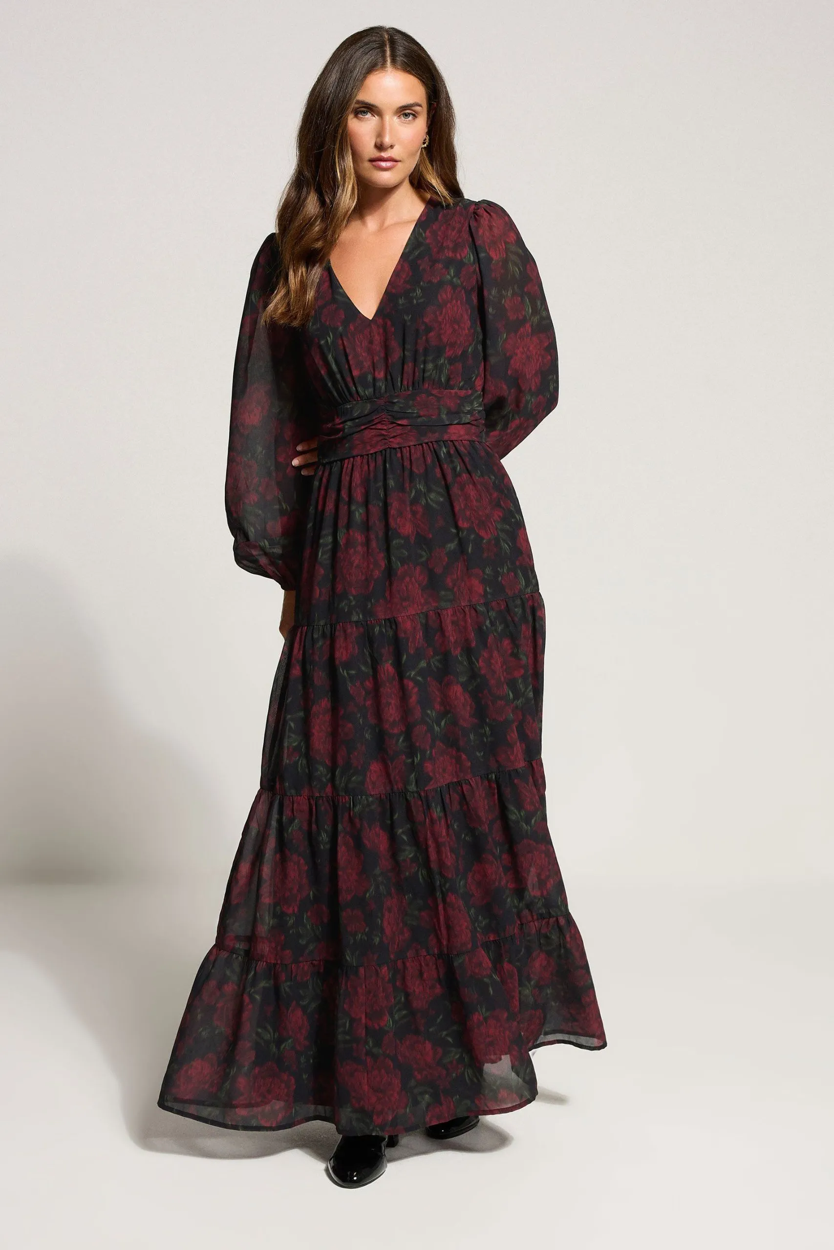 Tall Rose Chiffon Dress