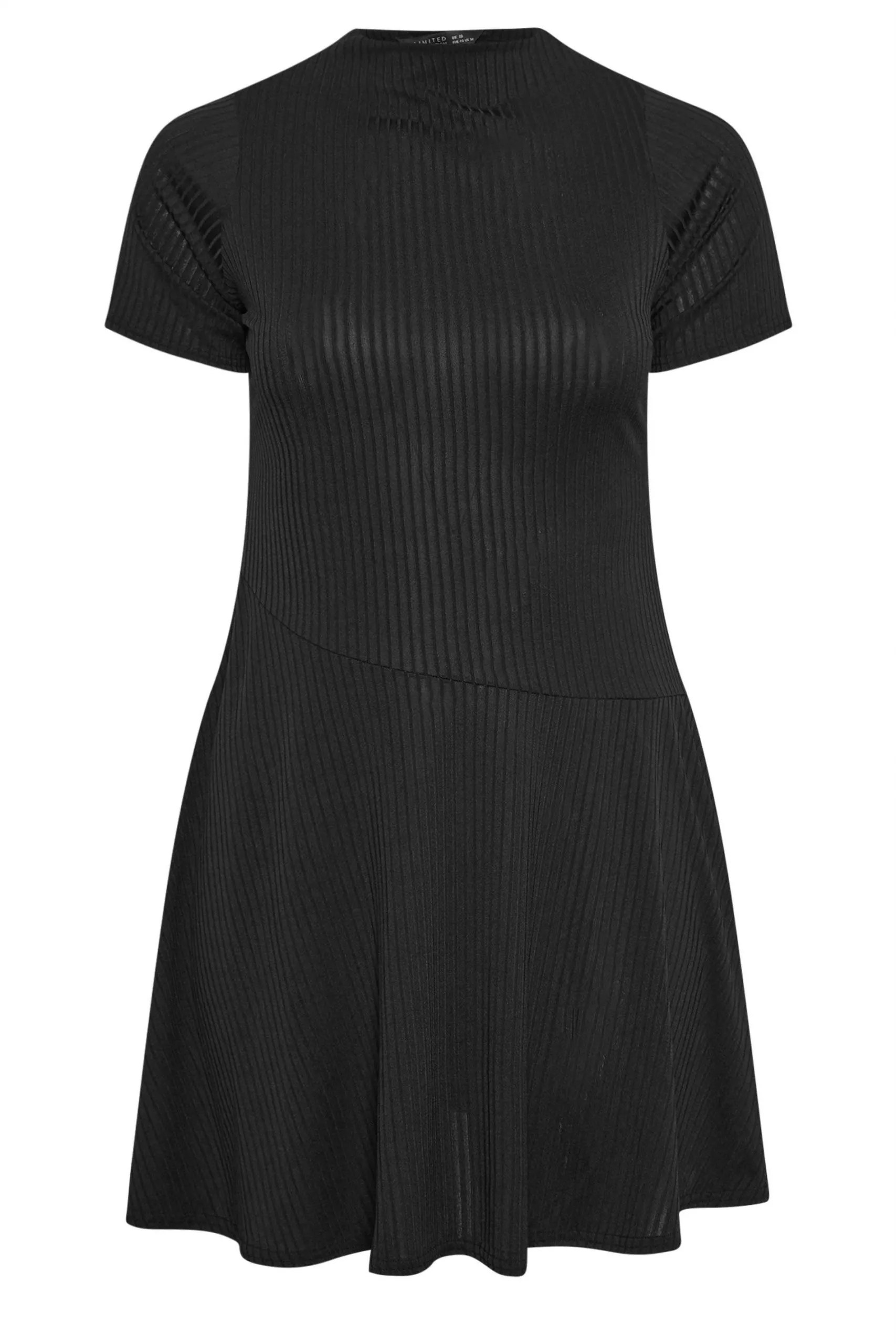 Ribbed Mini Swing Dress