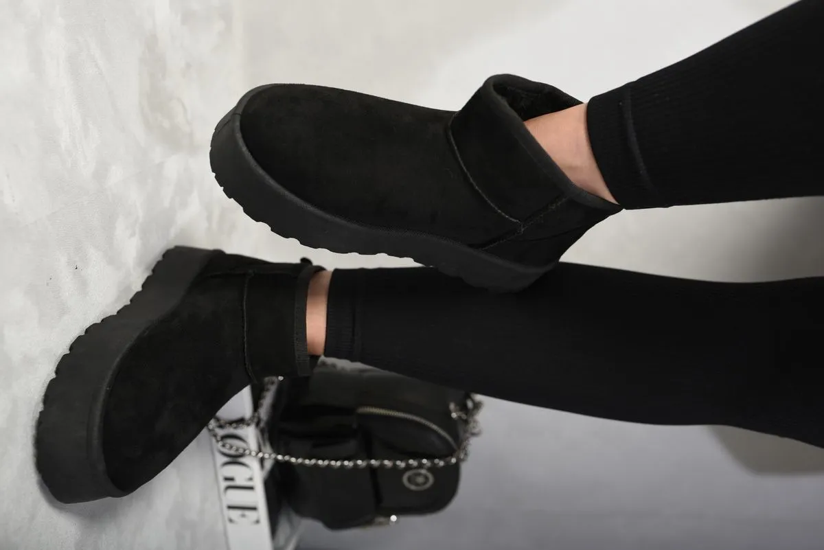 Jazlyn Faux Fur Lined Ankle Platform Mini Boots