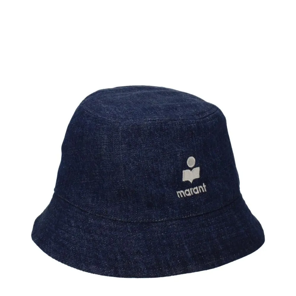 Cotton Hat with Front Logo Design- Blue