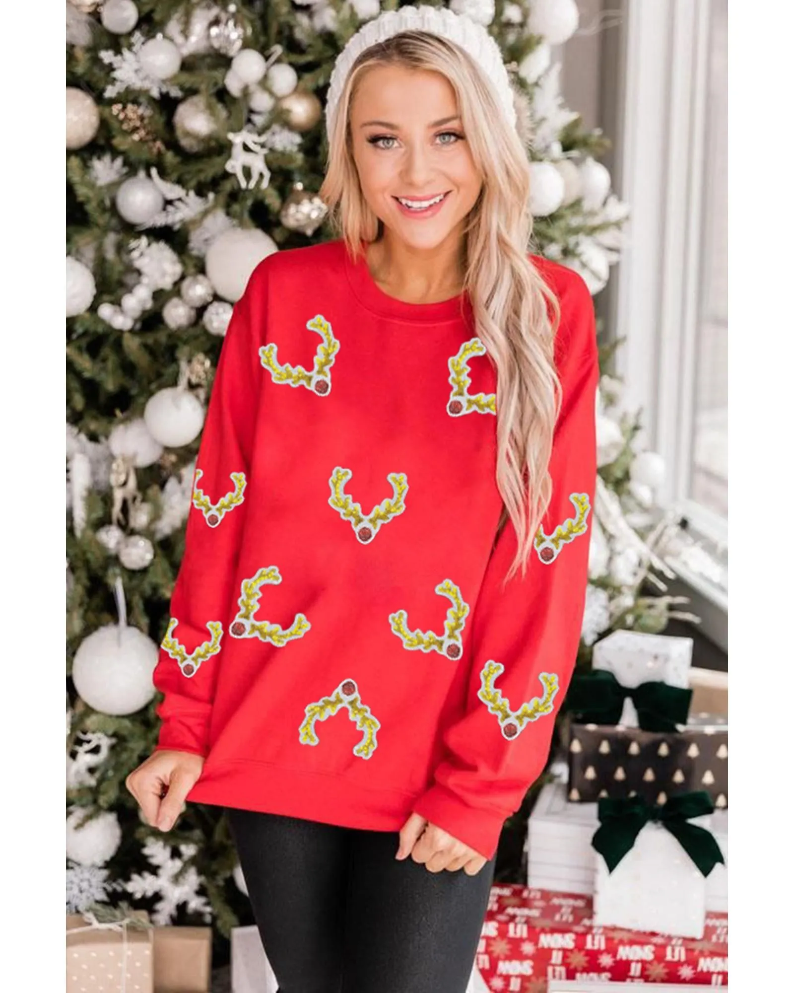 Elegant Dress with Long Sleeves and Waist Tie- Light Blue