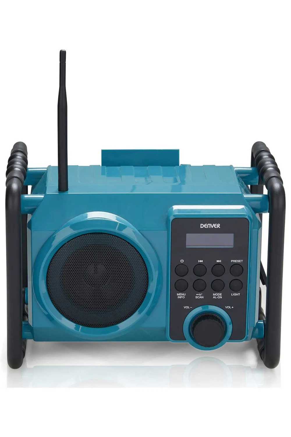 Work DAB Portable Radio with Floodlight Bluetooth Splash Proof Rechargeable FM Radio AUX IN Ideal for JobSite Worksite Or Garden Radio
