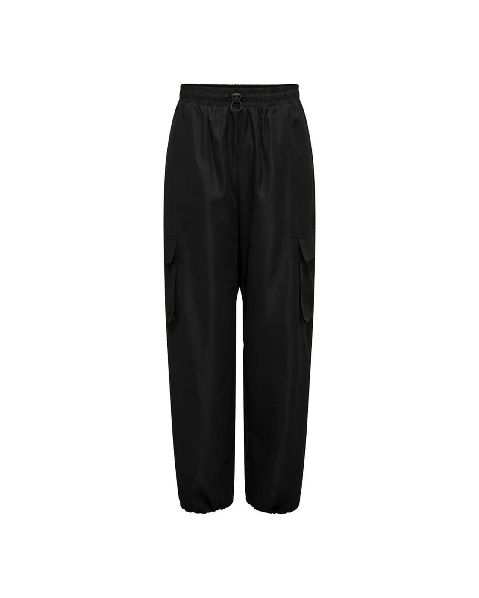 Ella Cargo Pants Relaxed Fit- Black Jeans