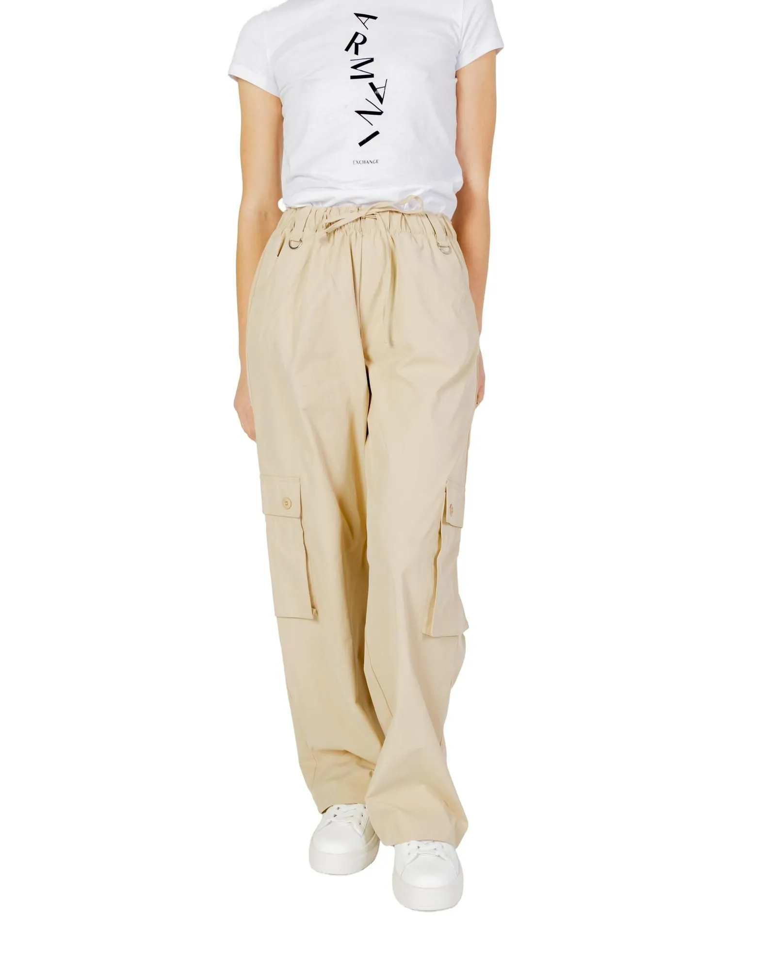 Cargo Pants Relaxed Fit- Beige Trousers