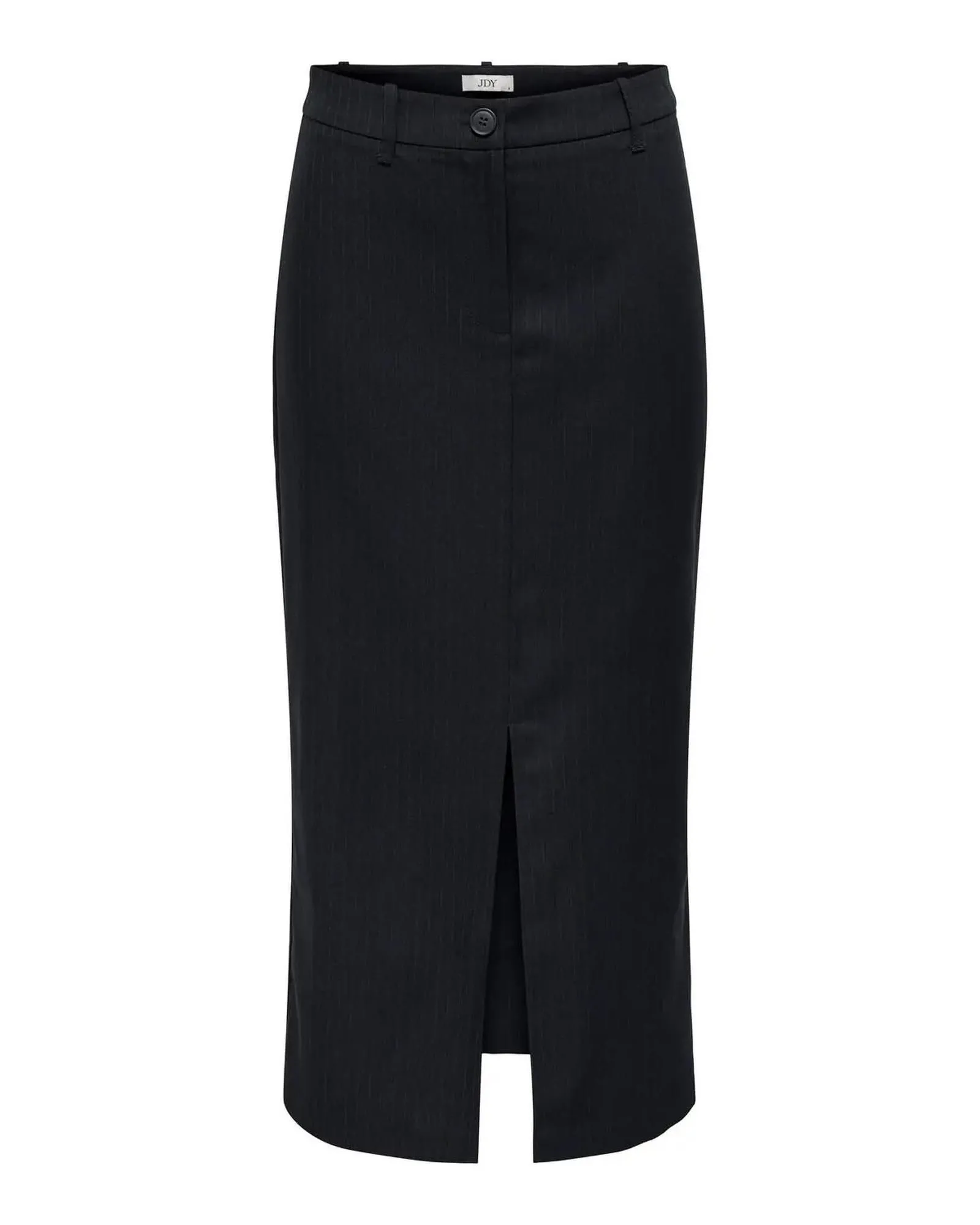 Pinstripe Midi Pencil Skirt Slim Fit- Grey