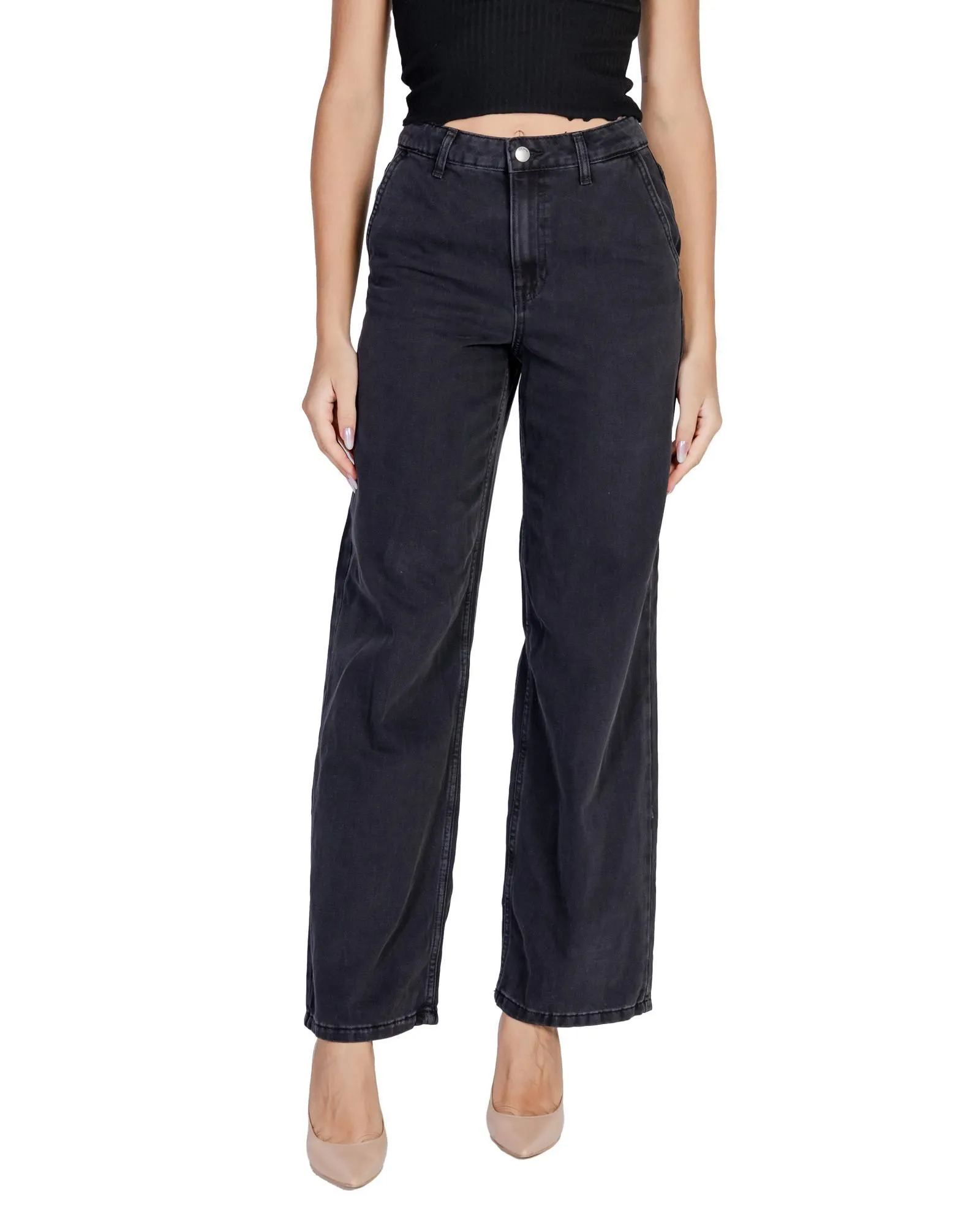 Wide Leg Jeans- Black