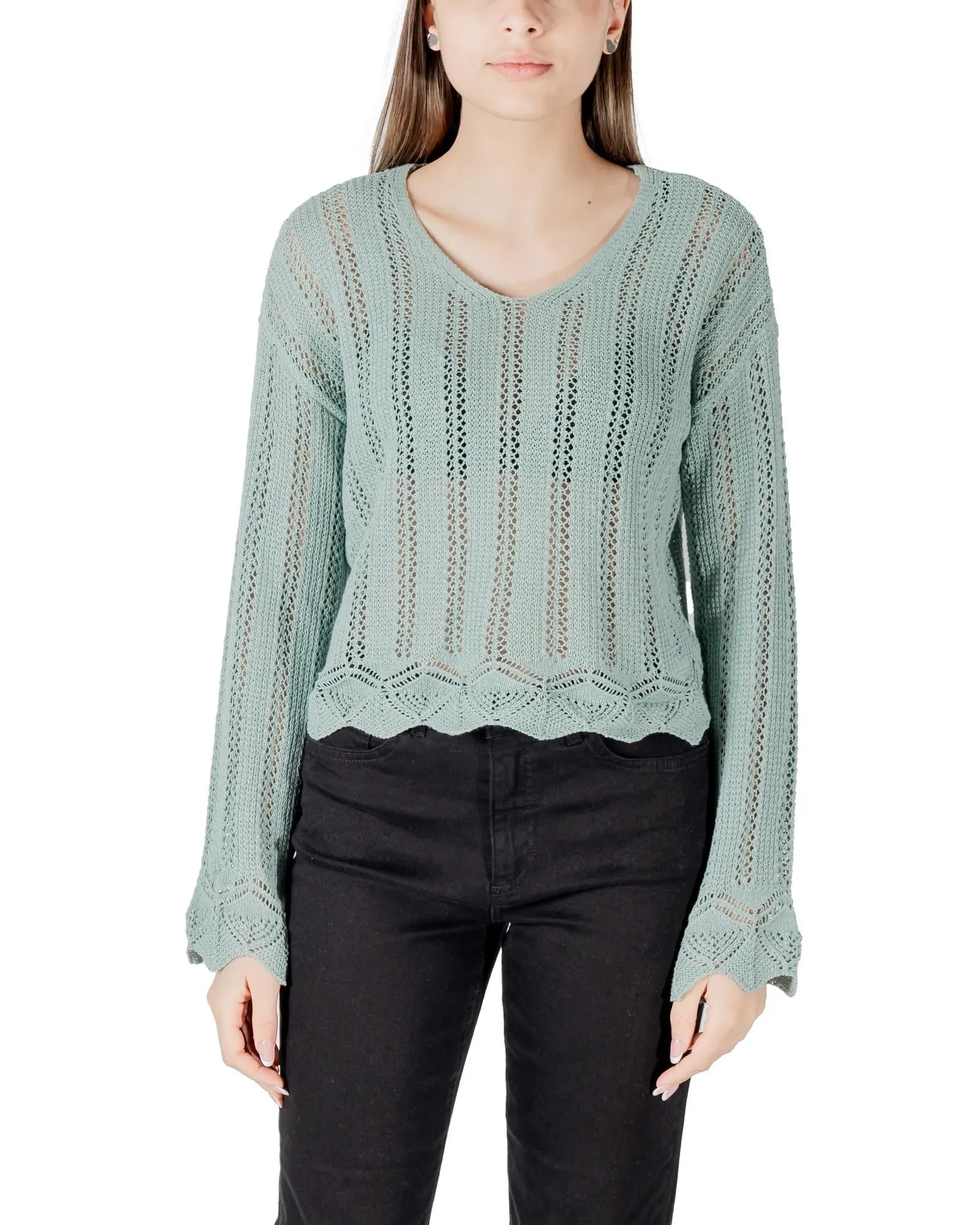 Pullover Sweater Women - Green Knitwear