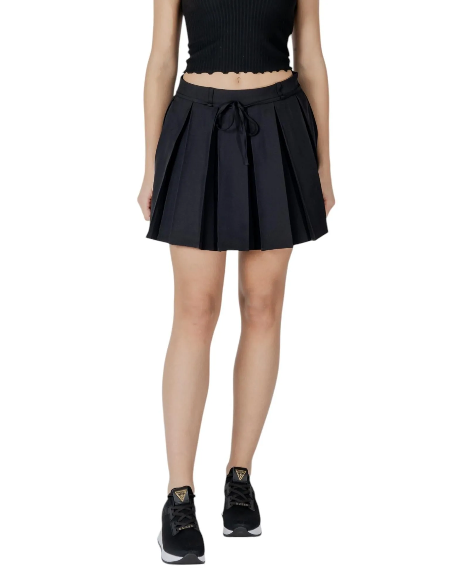 Pleated Mini Skirt Black Women