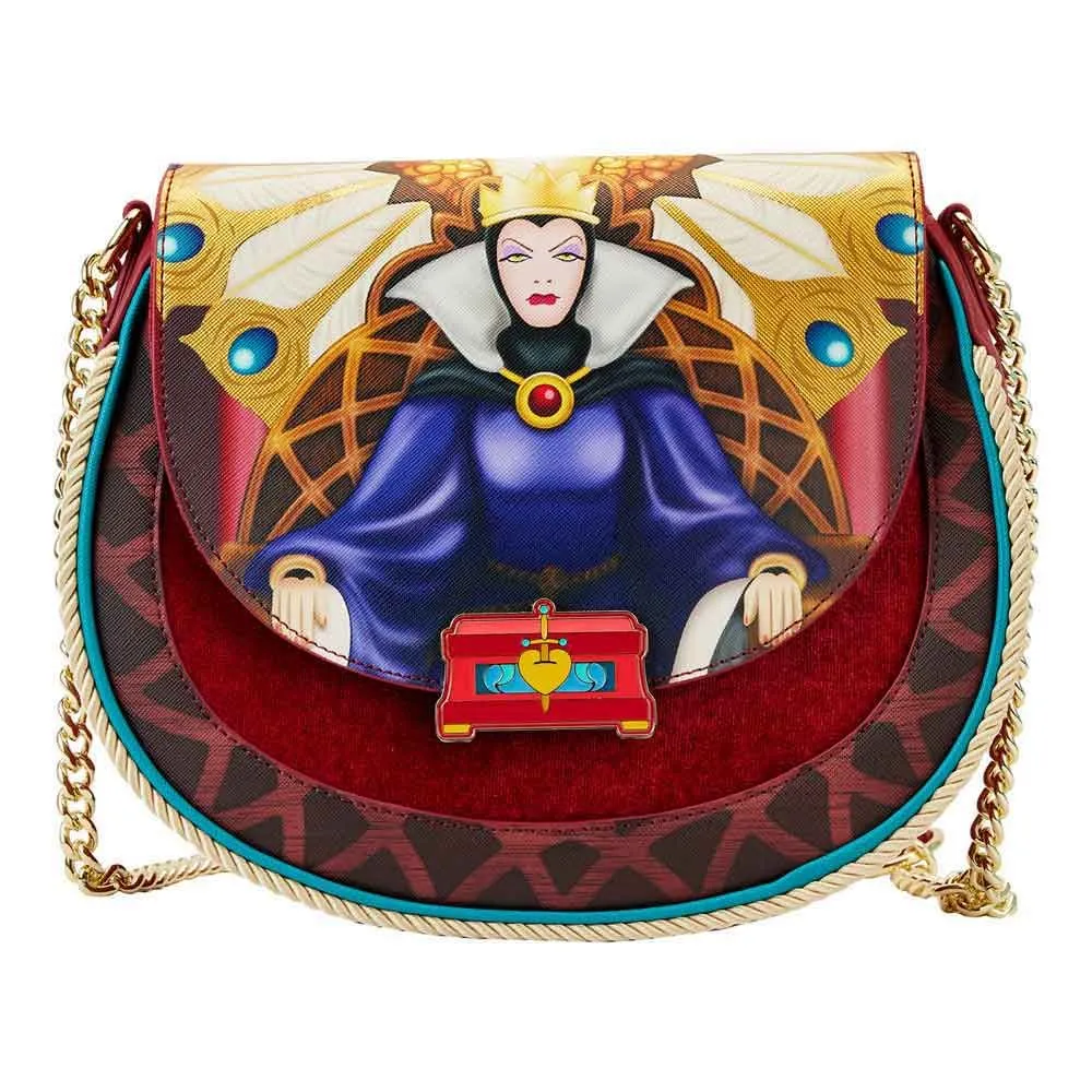 Cross Body Bag Snow White Evil Queen Throne new Official Disney Red