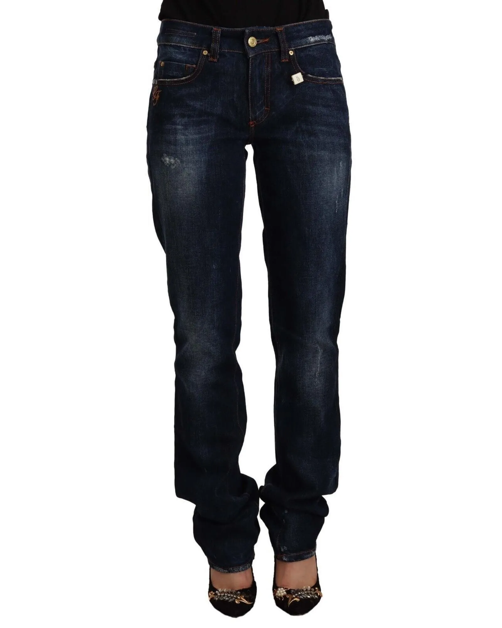 PAN72228 Straight Jeans- Blue Jeans
