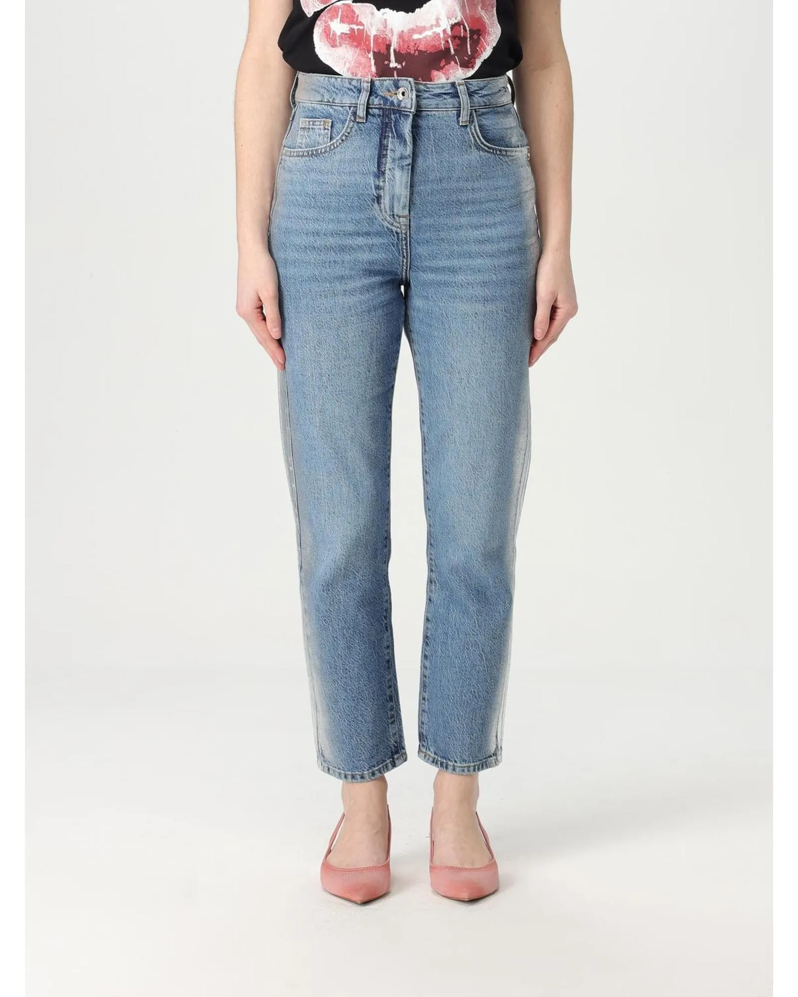 Straight Leg Jeans- Denim