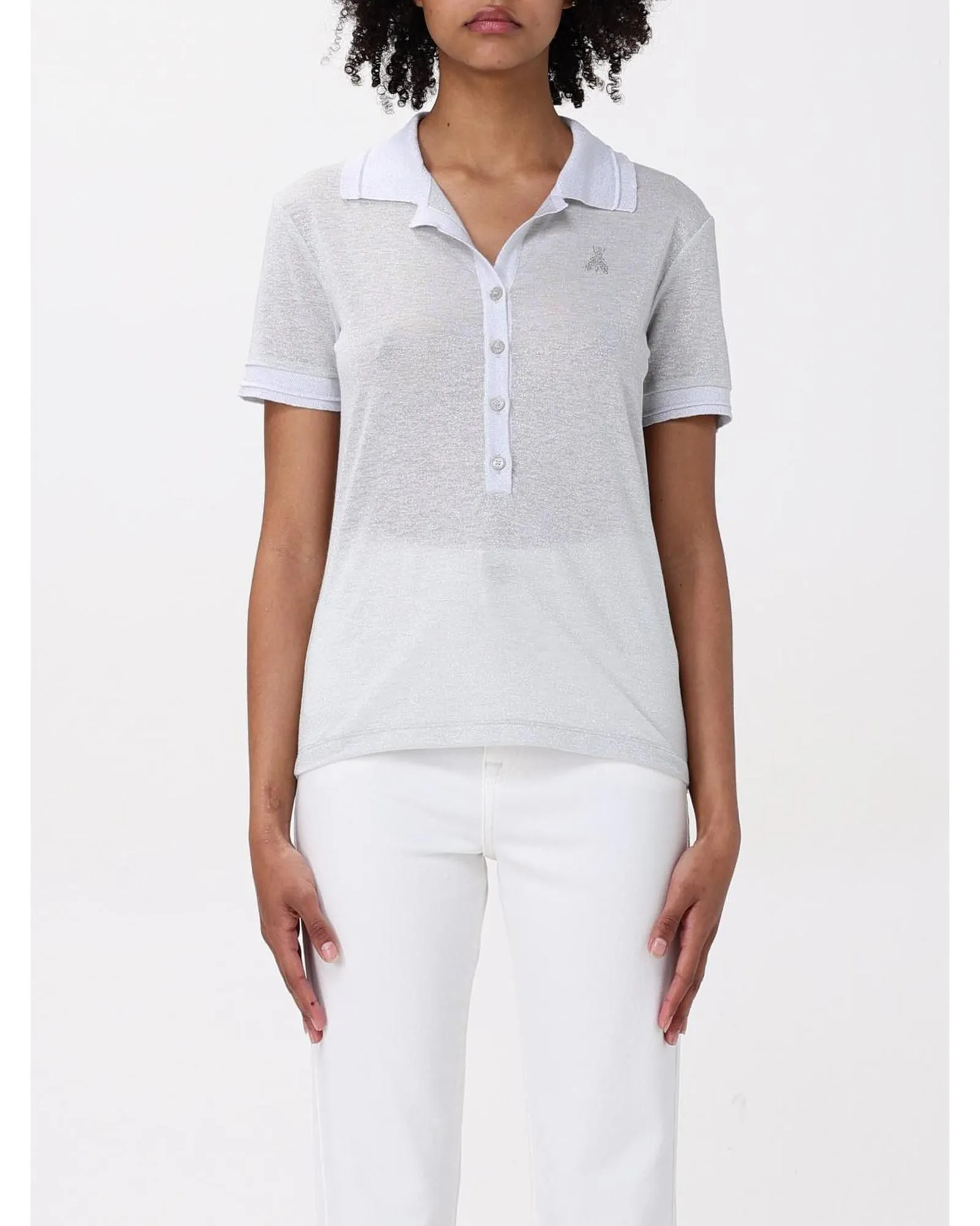 Striped Polo Shirt Short Sleeves- Black