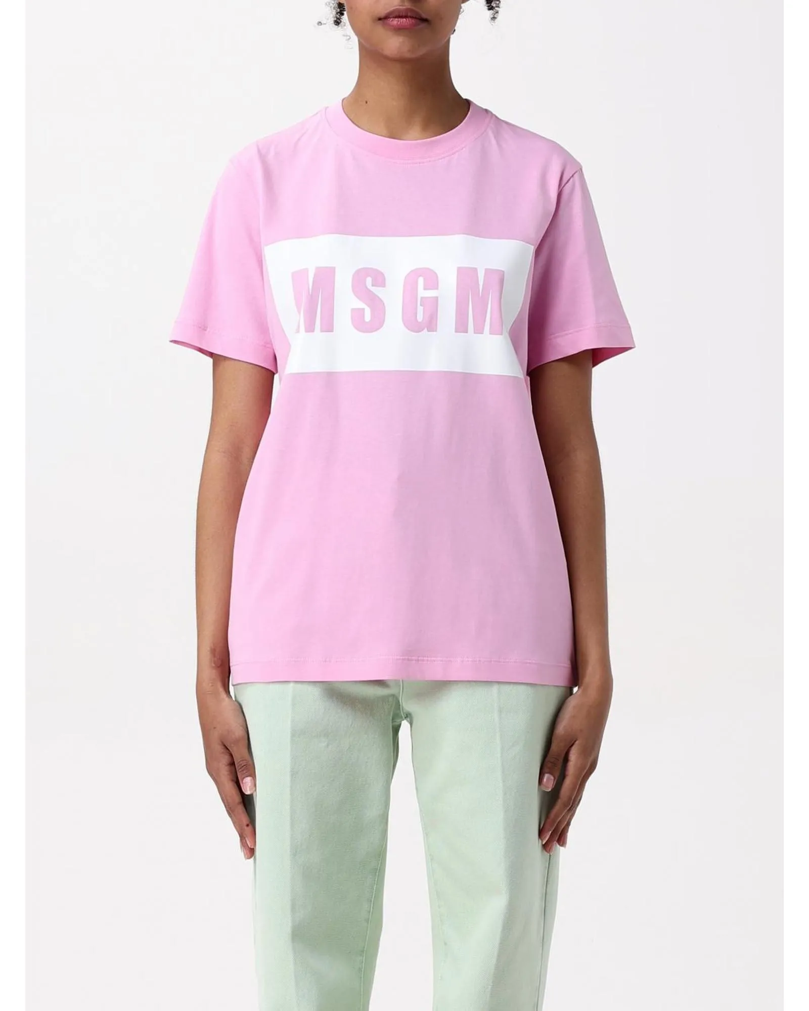 Logo Short Sleeve Tee- Pink T-Shirts