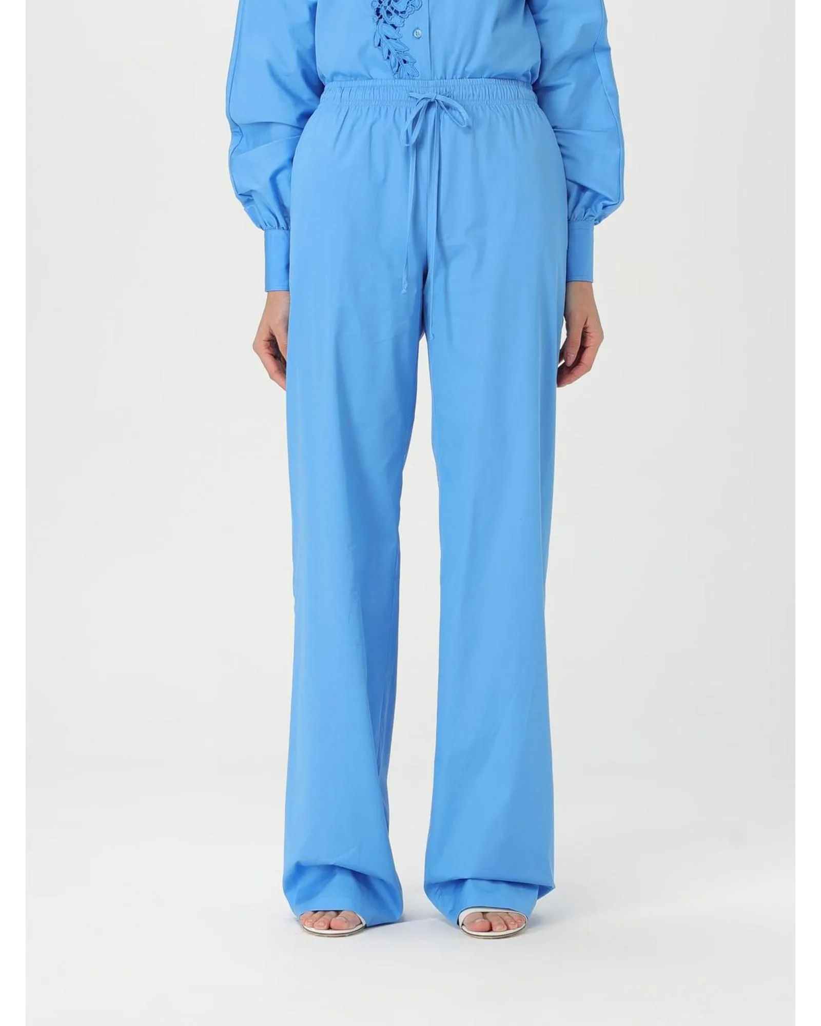 Wide Leg Trousers- White Pants