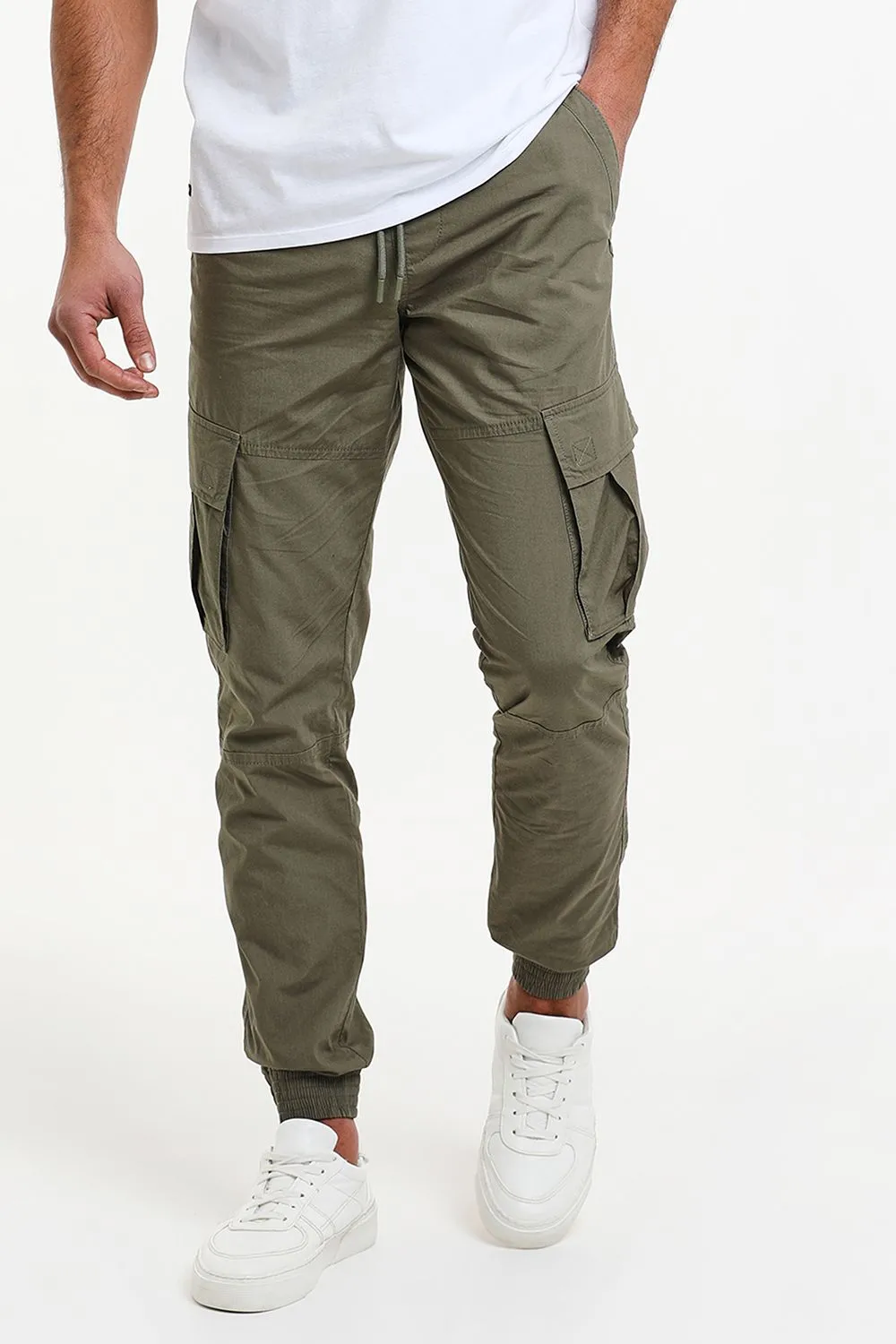 'Prince' Cotton Cuffed Cargo Trousers