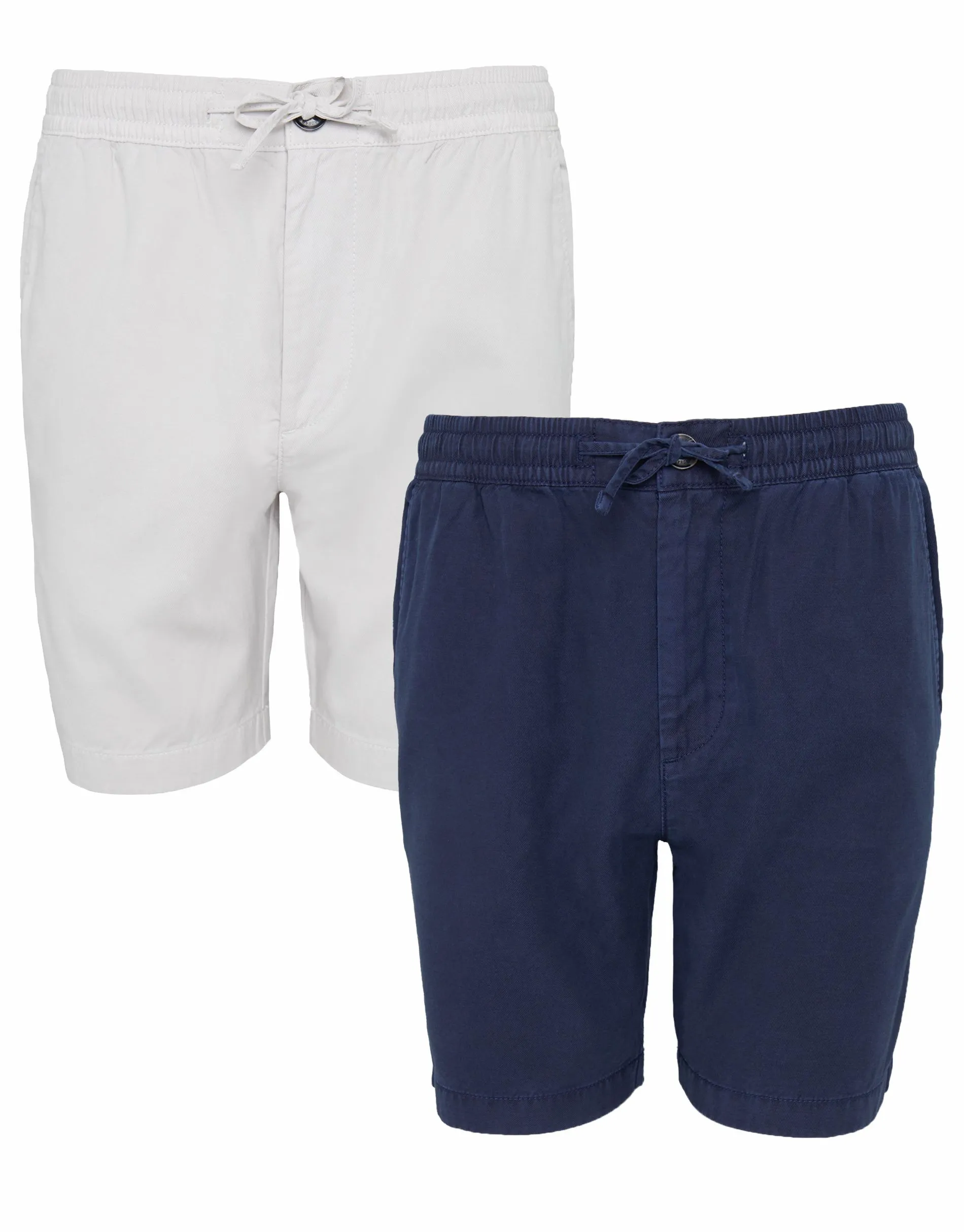 2 Pack 'Frankland' Cotton Lyocell Jogger Style Shorts