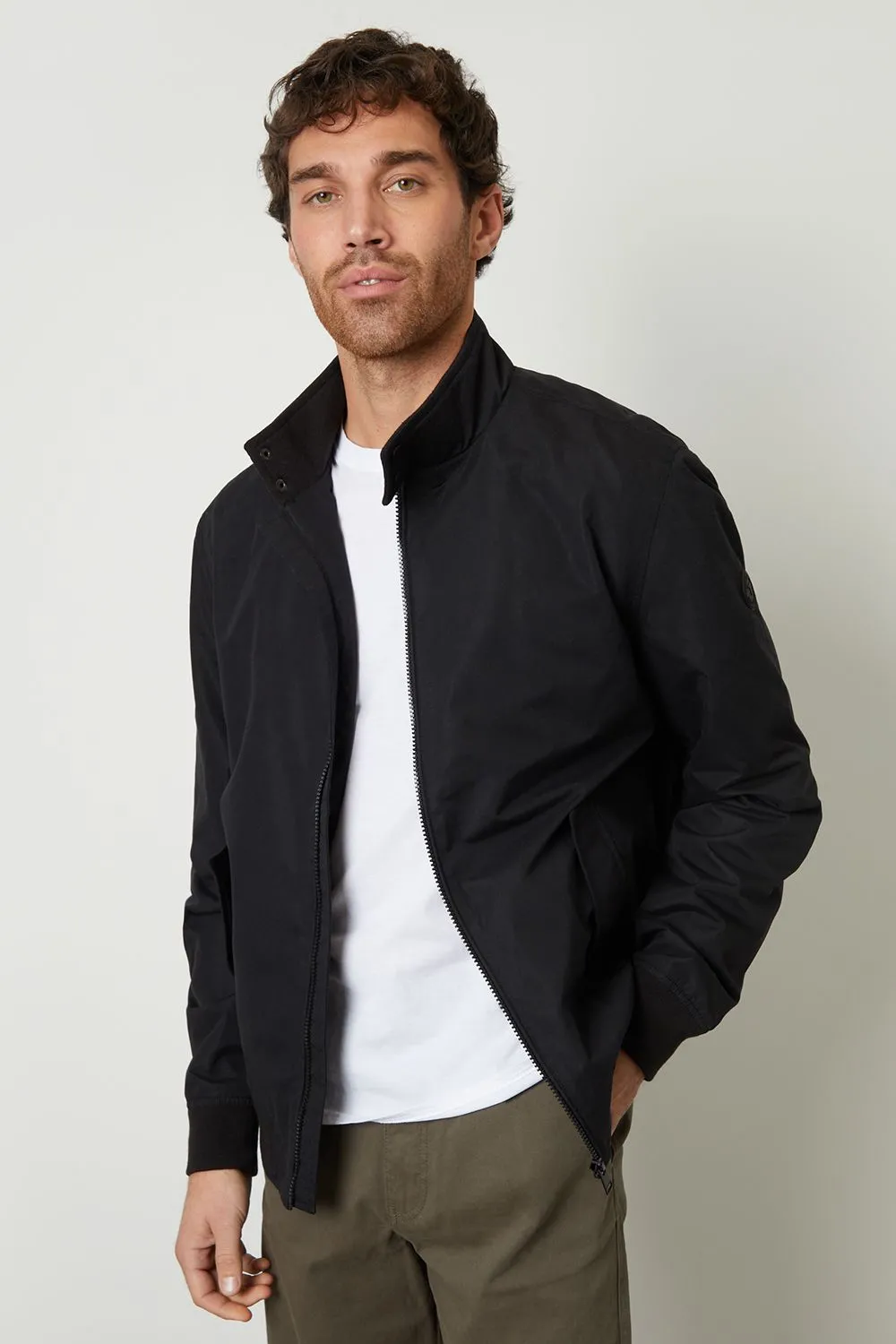 Zip Up Harrington Style Jacket