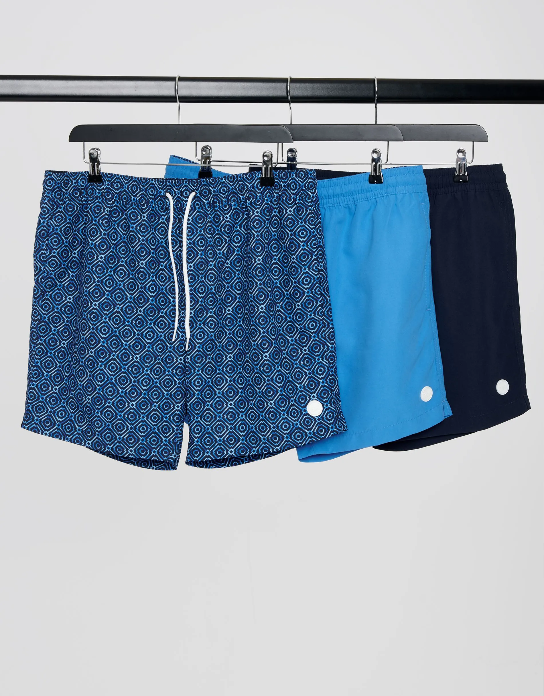 3 Pack Mixed Swim Shorts