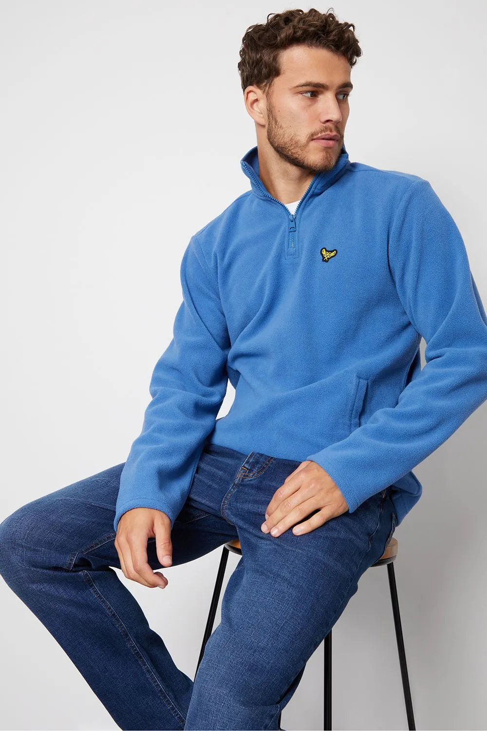 'Blade' Quarter Zip Fleece Sweatshirt
