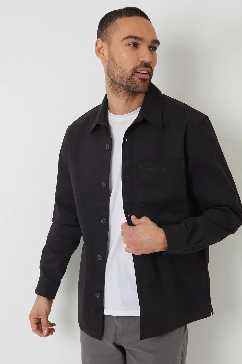 Cotton Twill Shacket