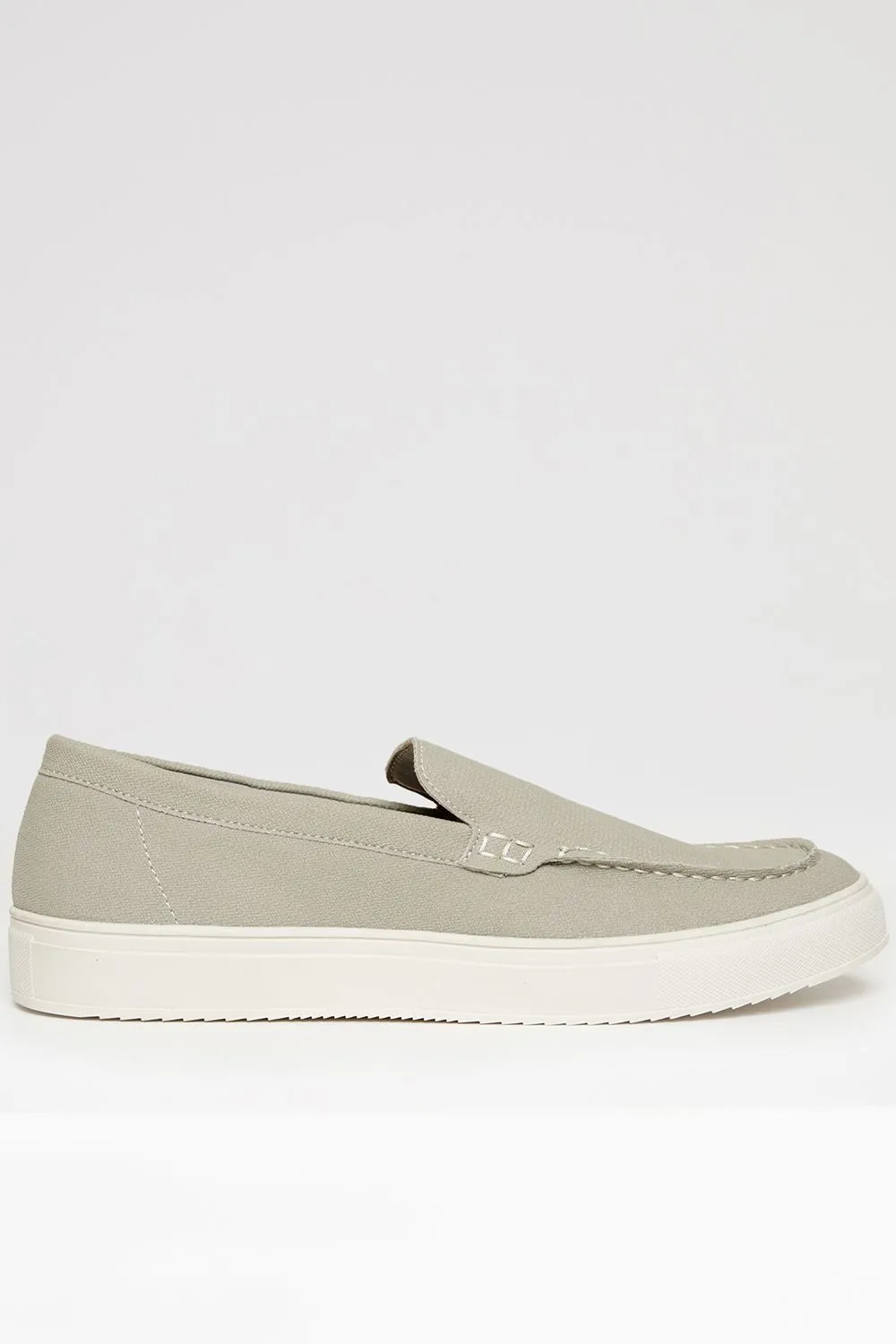 Textured Slip On Loafers