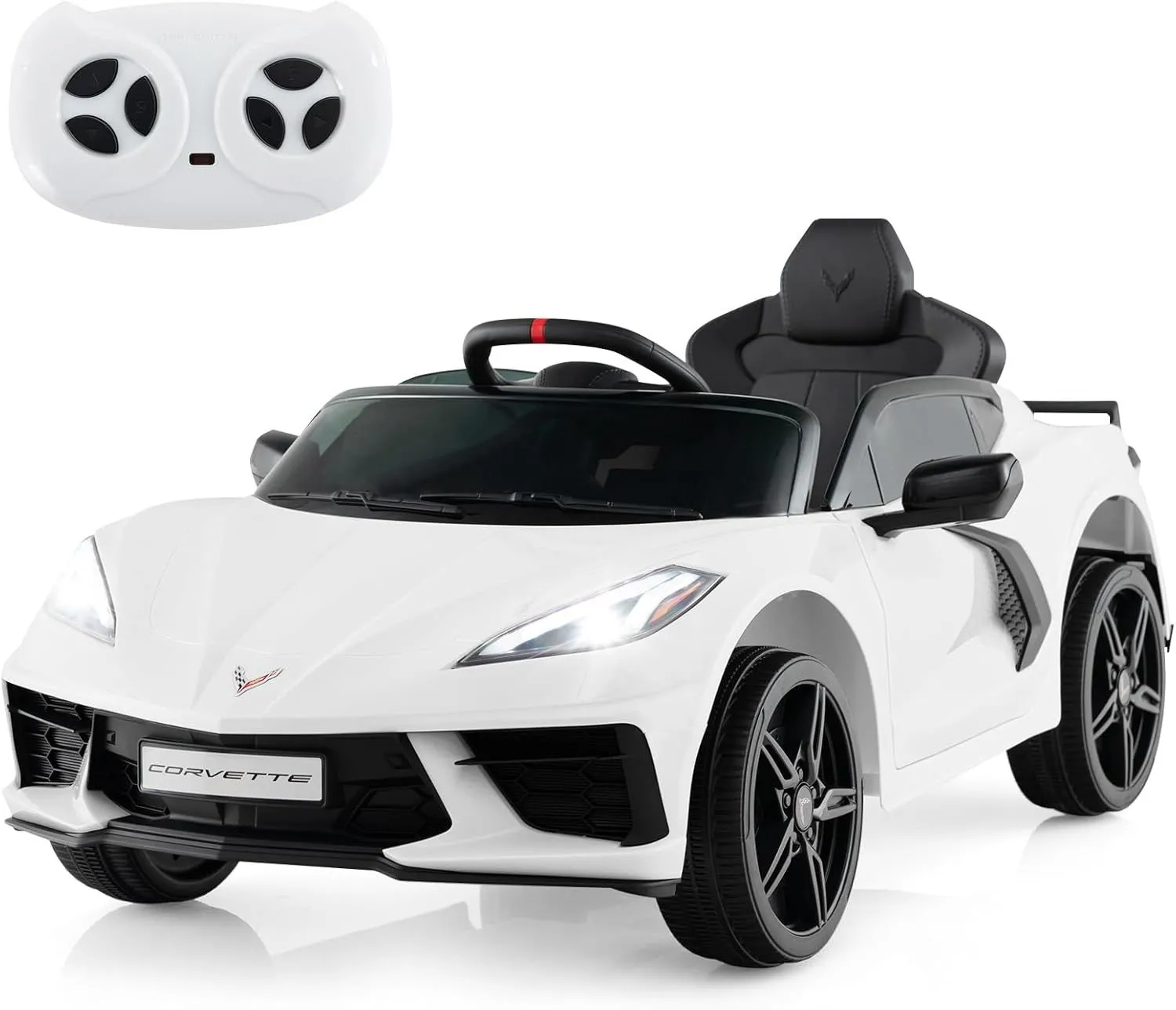 Electric Ride On Toy Car With Lights & Sounds Wireless Connection