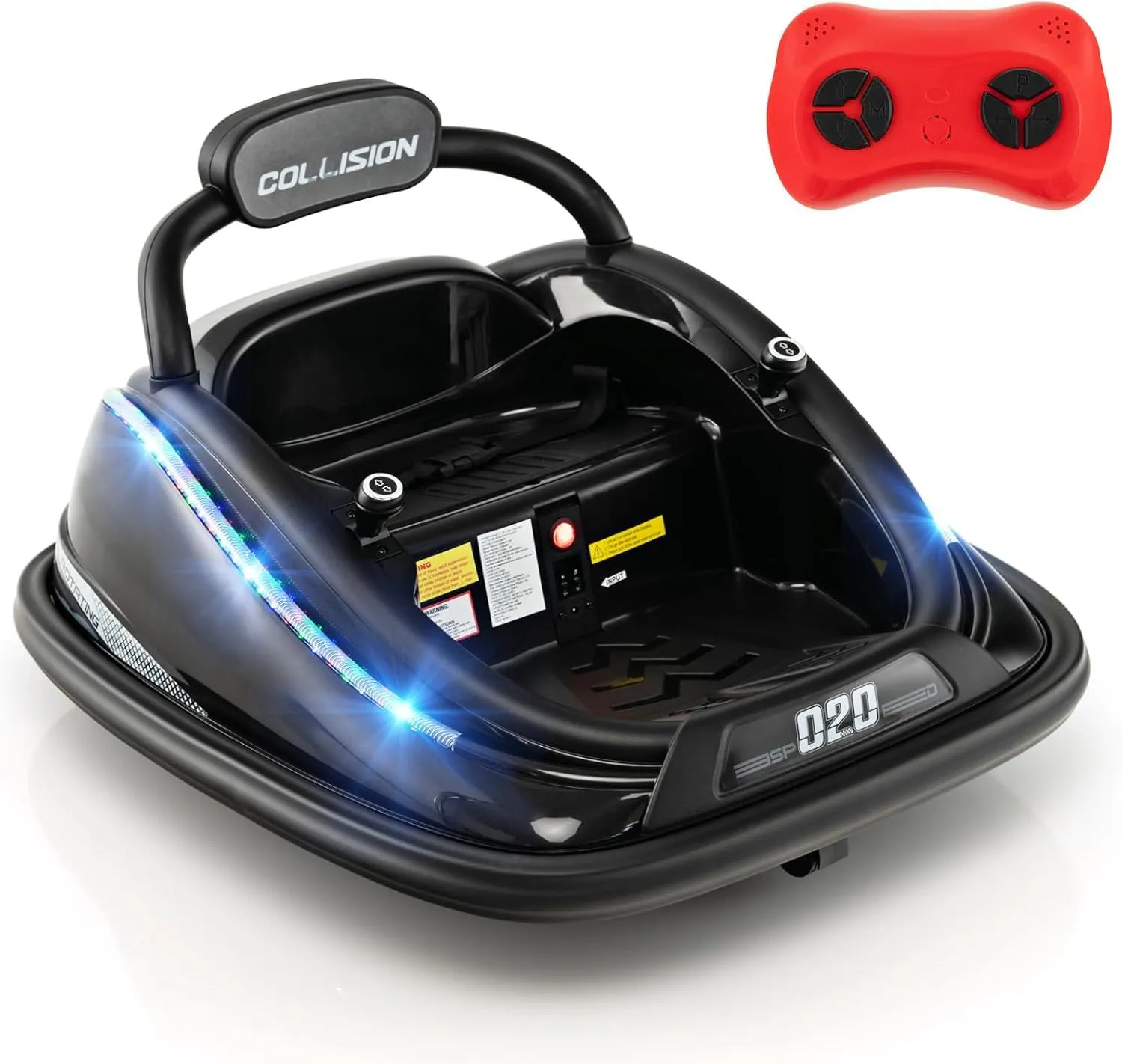 Ride On Electric Bumper With Flashing Lights Music & Remote Control