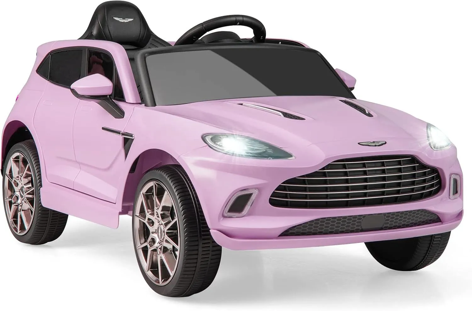 Ride On Car 12V Electric Toy Aston Martin With Lights Music & Remote