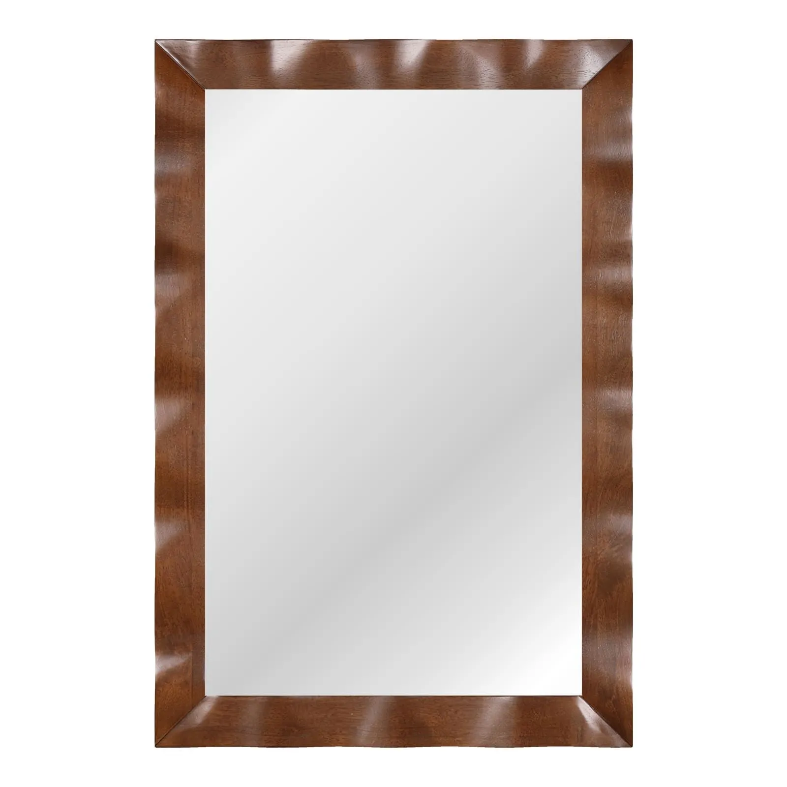 Farmhouse Wall Mirror Decorative Mirror Solid Wood Frame 106CM x71CM