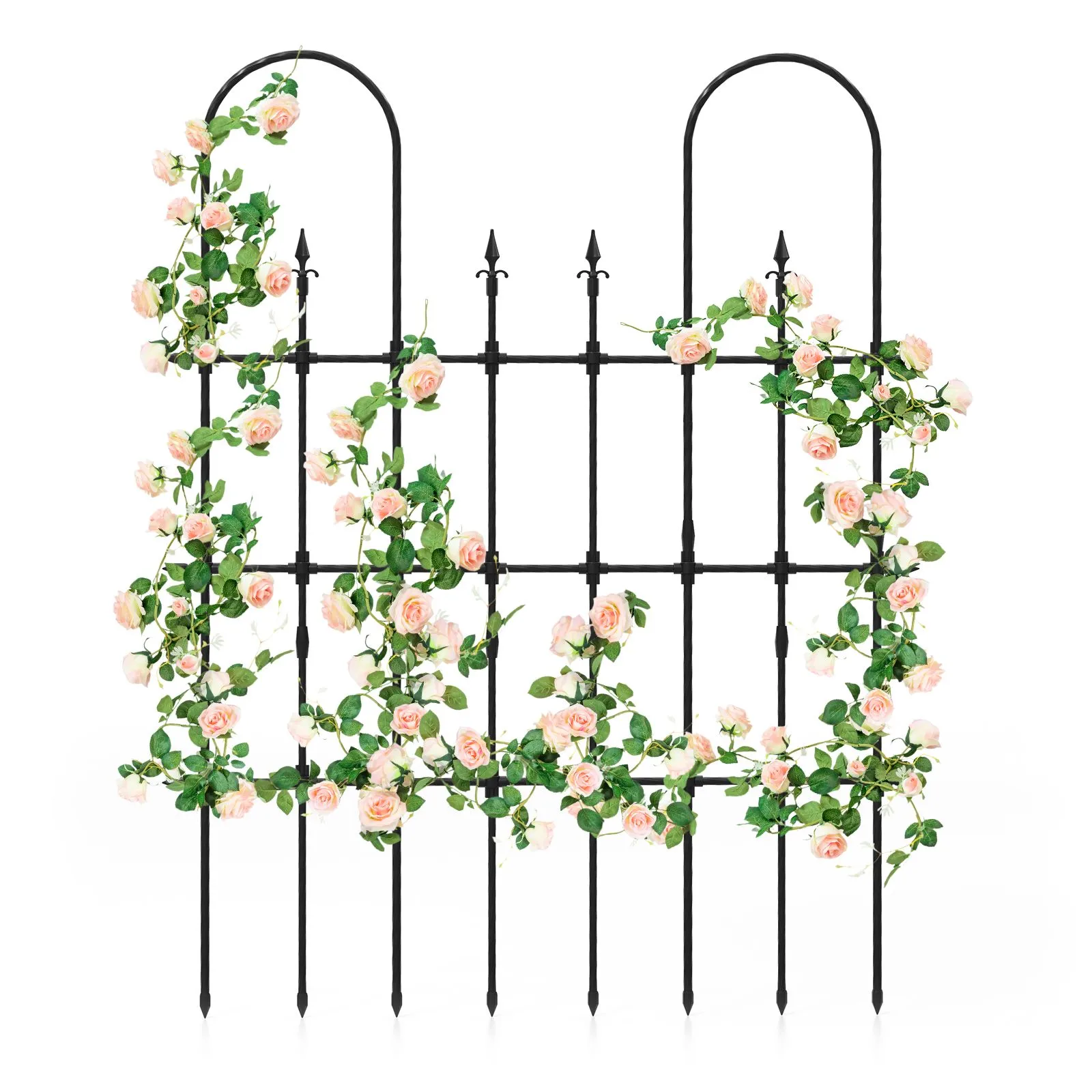 146 cm x 186 cm Garden Trellis Outdoor Rose Arch For Climbing Plants